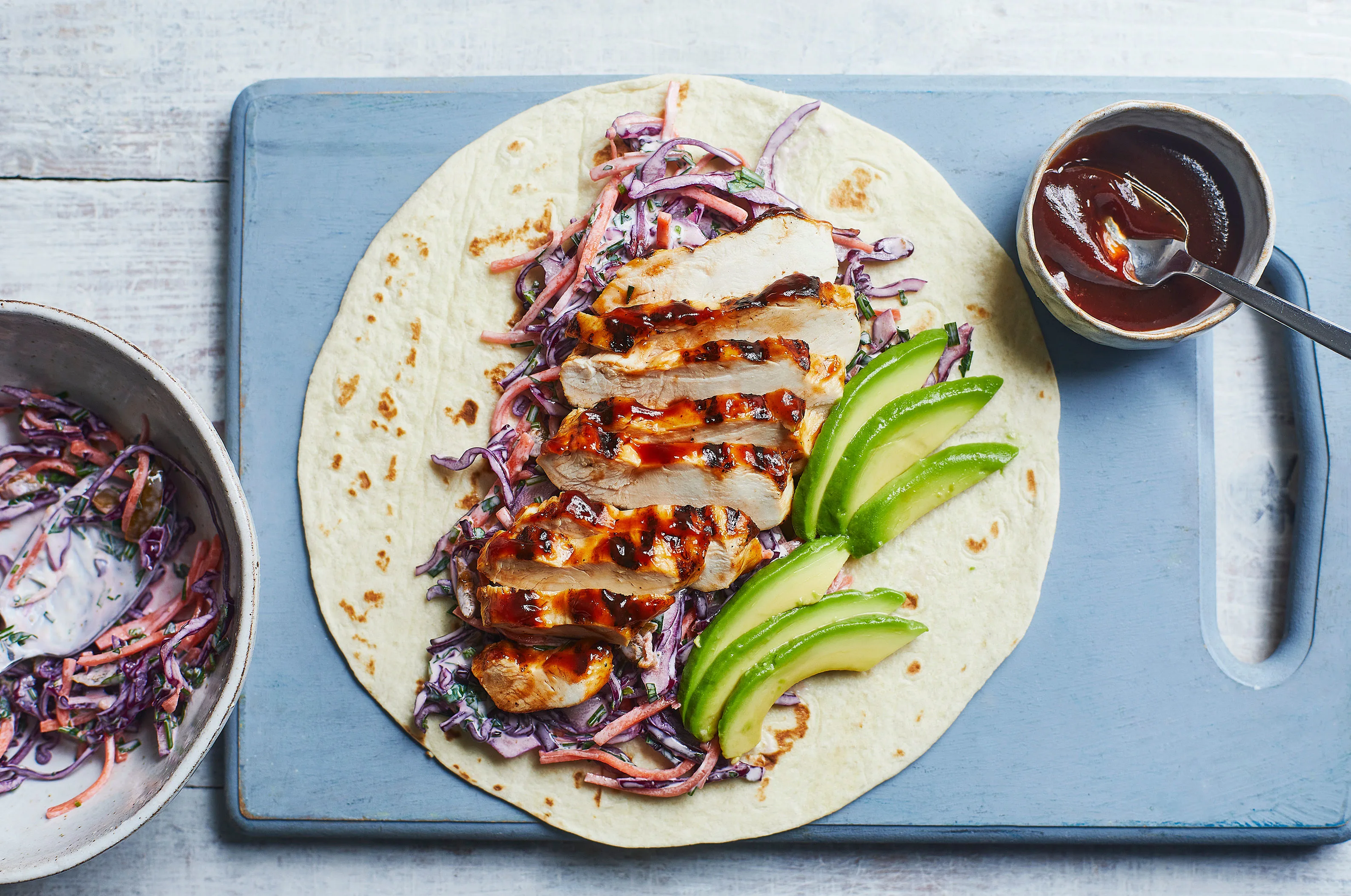 pcosir:-bbq-chicken-coleslaw-wrap