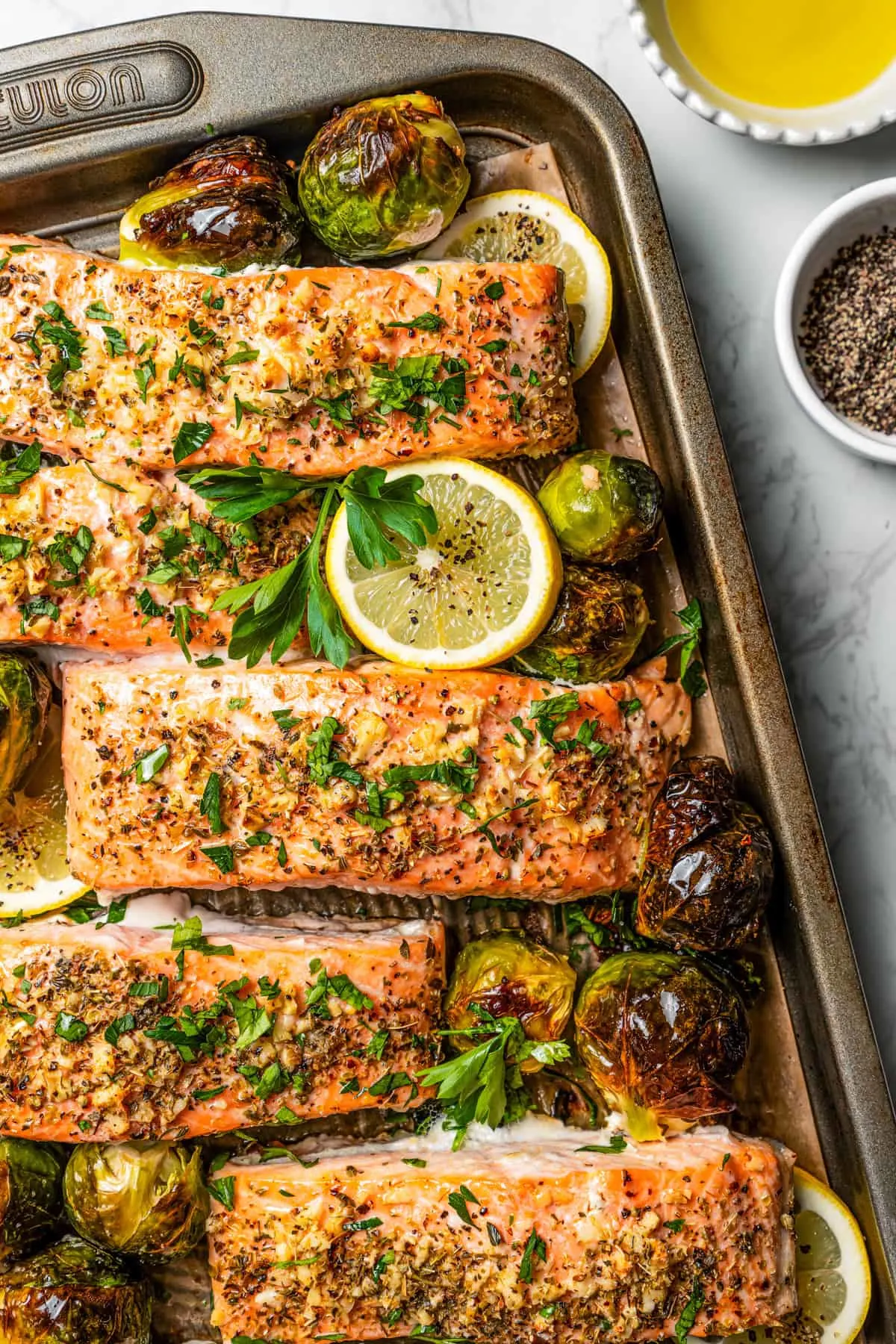 insulin-resistance:-herbed-salmon-with-roasted-brussels-and-chickpea-mash