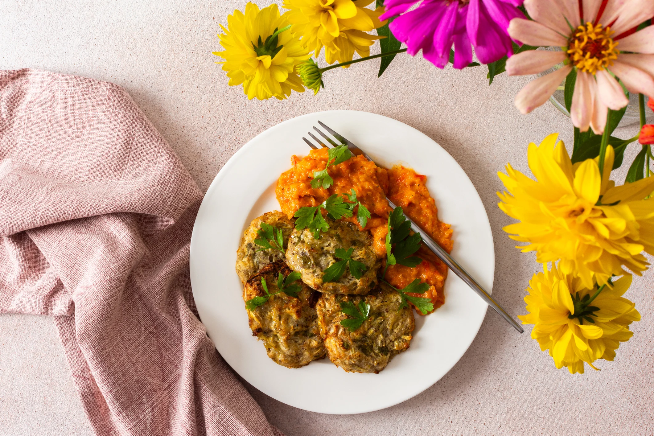 ibd:-turkey-patties-with-mashed-root-veggies-and-wilted-spinach