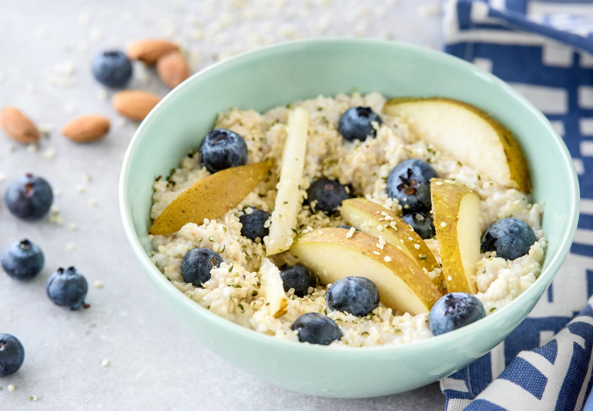 low-histamine:-hot-quinoa-pear-and-blueberry-bowl