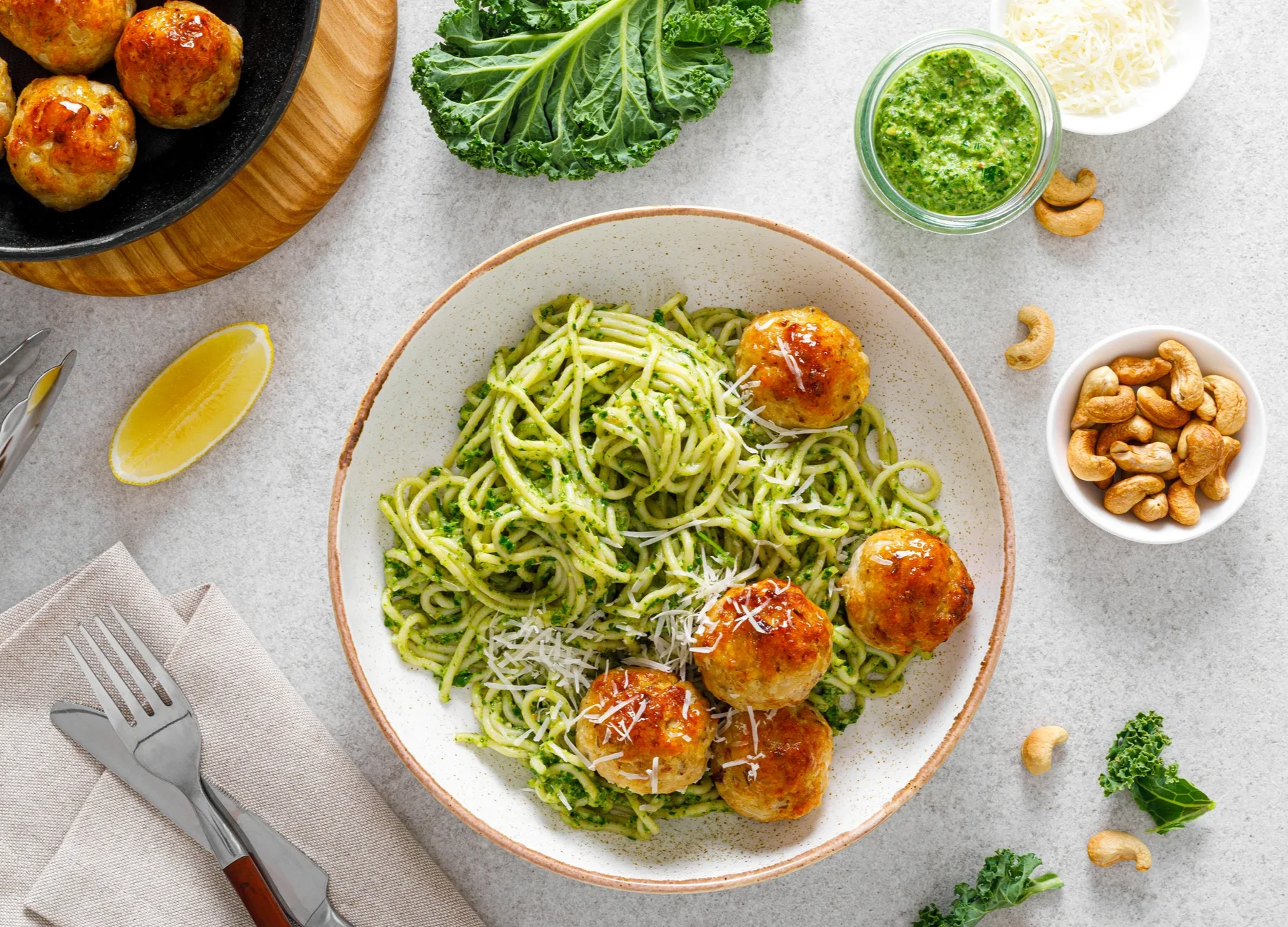 perimenopausemenopause:-pesto-zucchini-noodles-with-turkey-meatballs