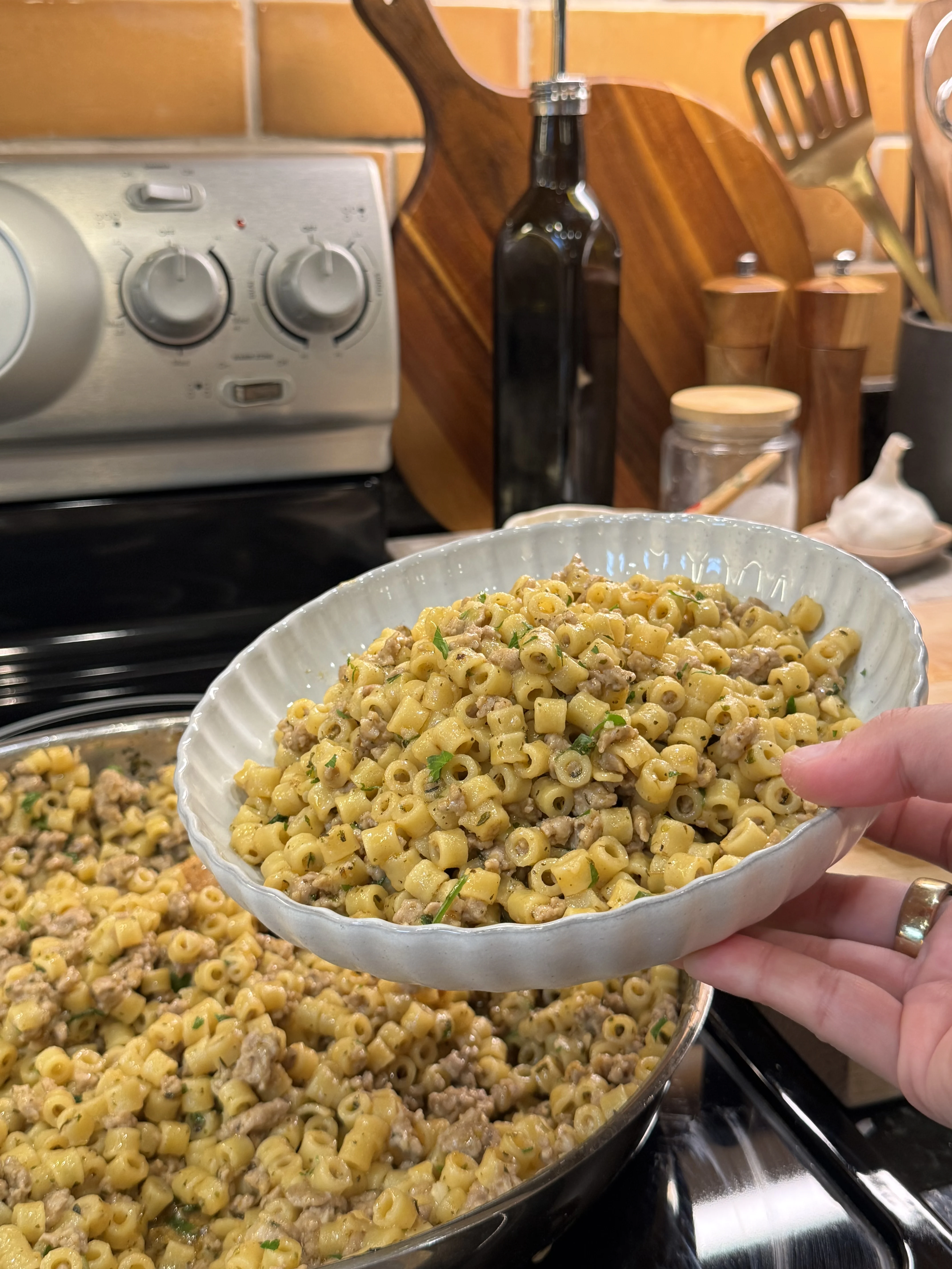 one-pan-creamy-sausage-pasta