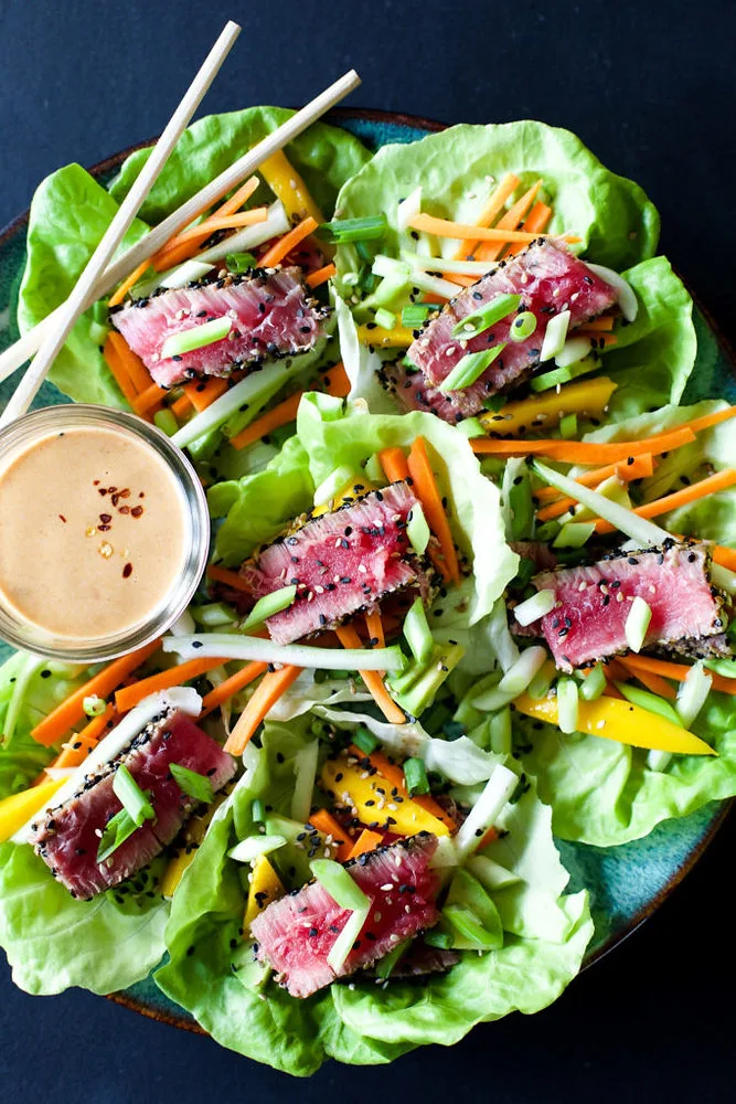 anti-inflammatory:-seared-ahi-tuna-tacos-with-mango-cabbage-slaw