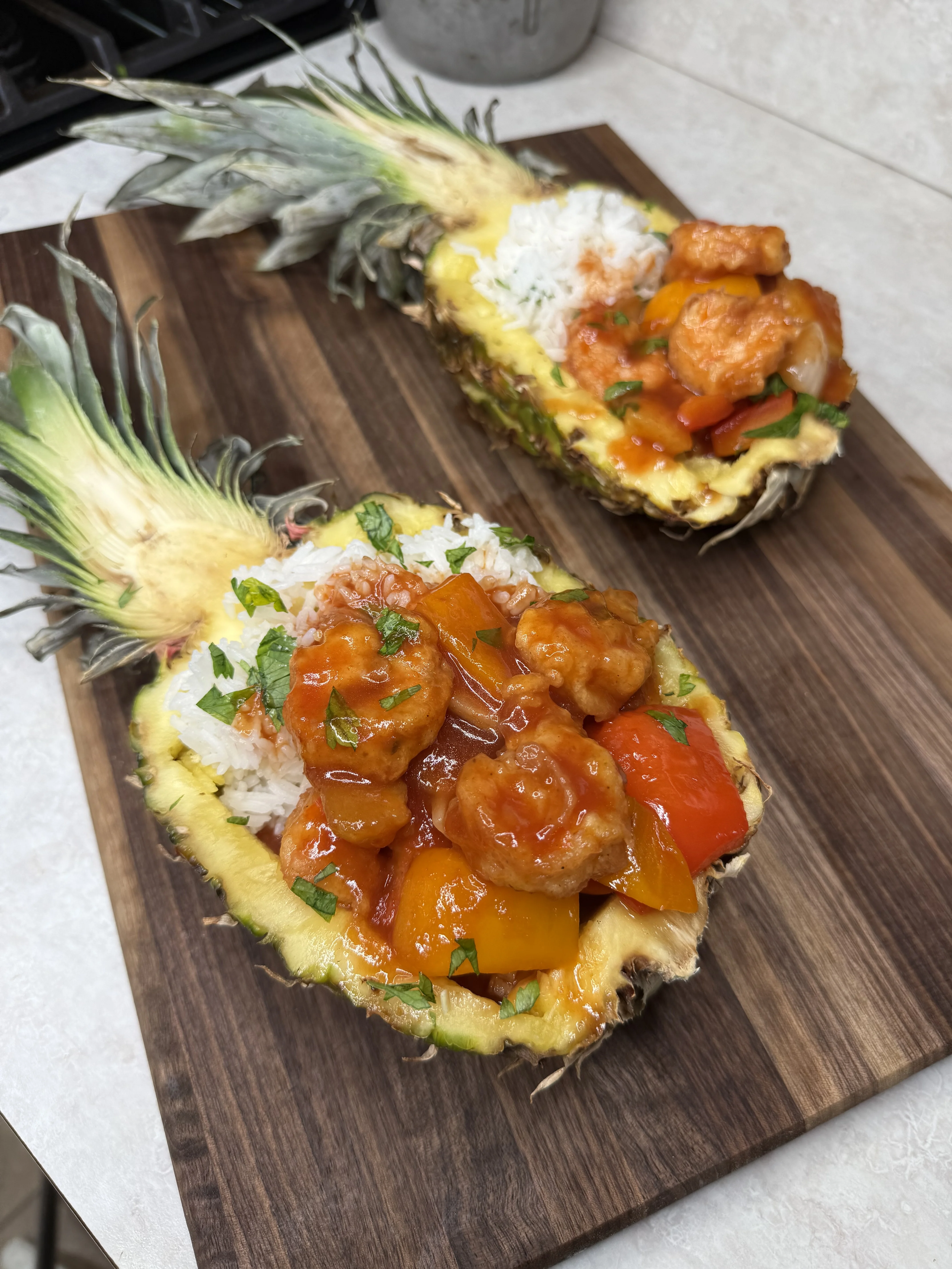 sweet-and-sour-shrimp-pineapple-bowls