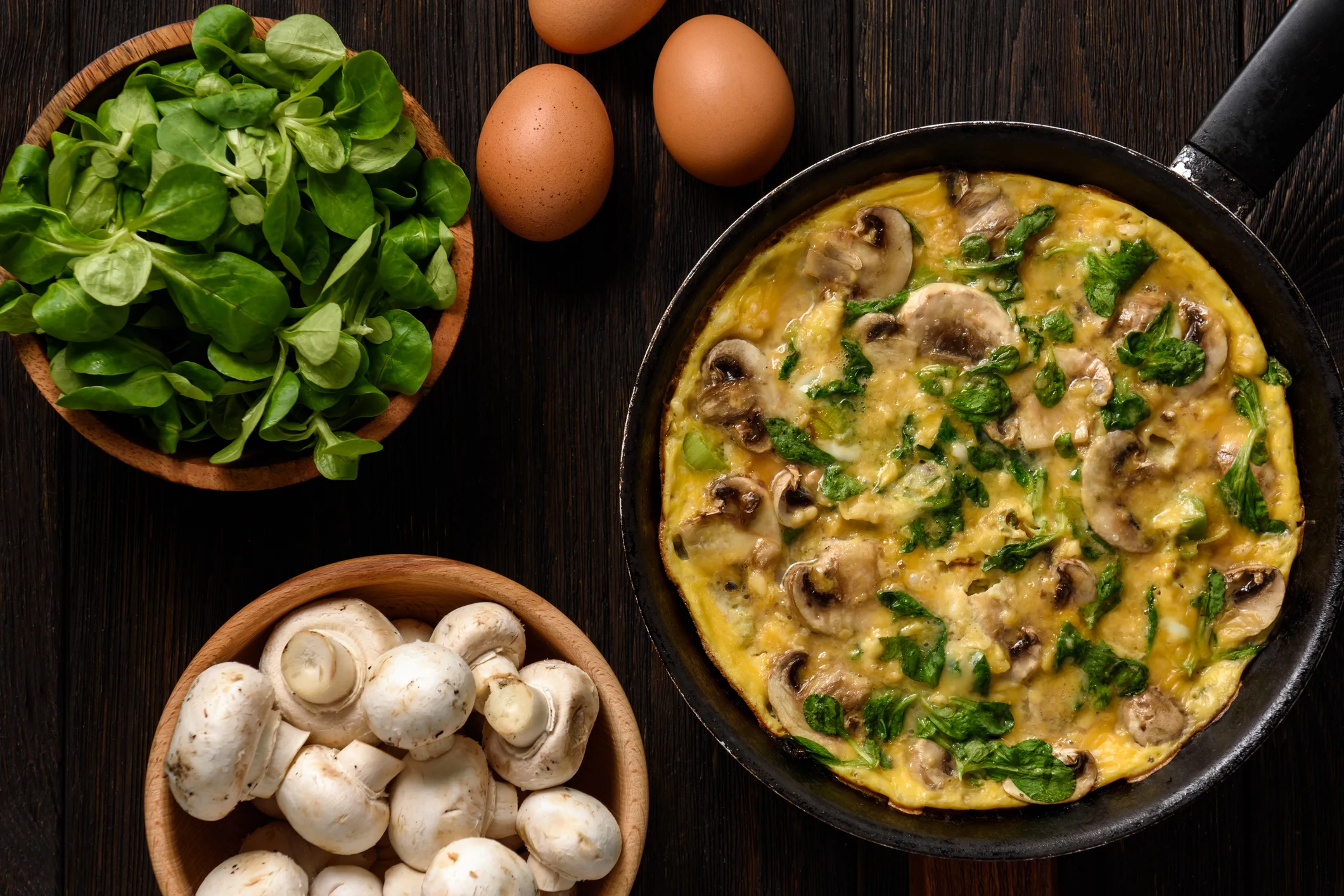 osteoarthritis:-spinach-and-mushroom-scramble-with-olive-oil