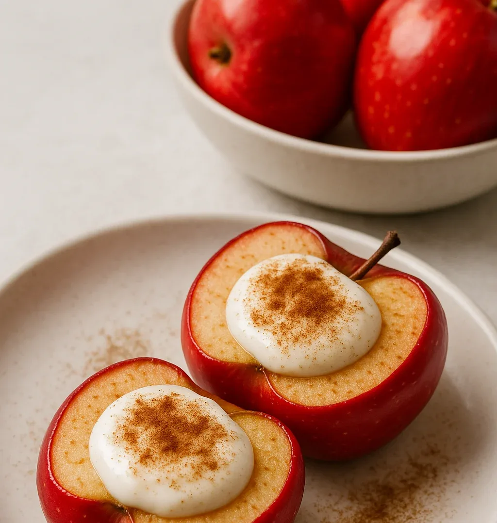baked-apple-with-cinnamon-coconut-yogurt