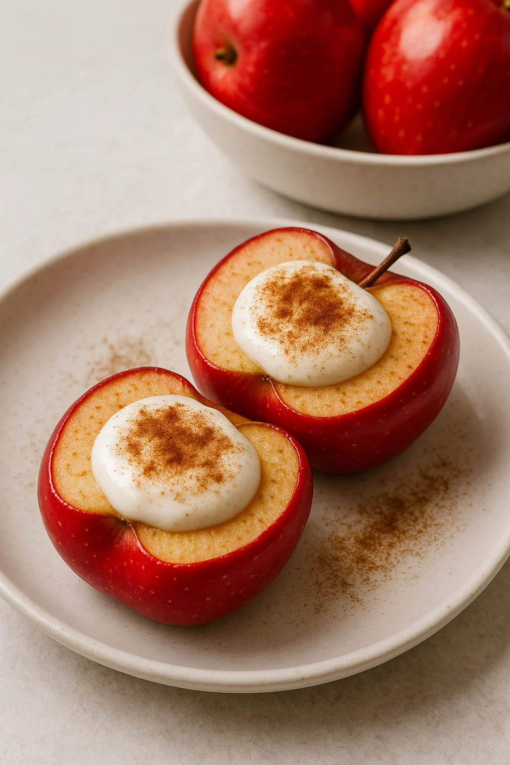 migraine:-baked-apple-with-cinnamon-and-coconut-yogurt