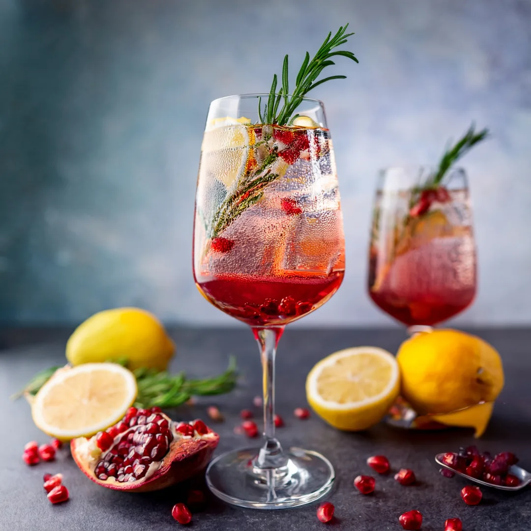 pomegranate-and-rosemary-gin-fizz