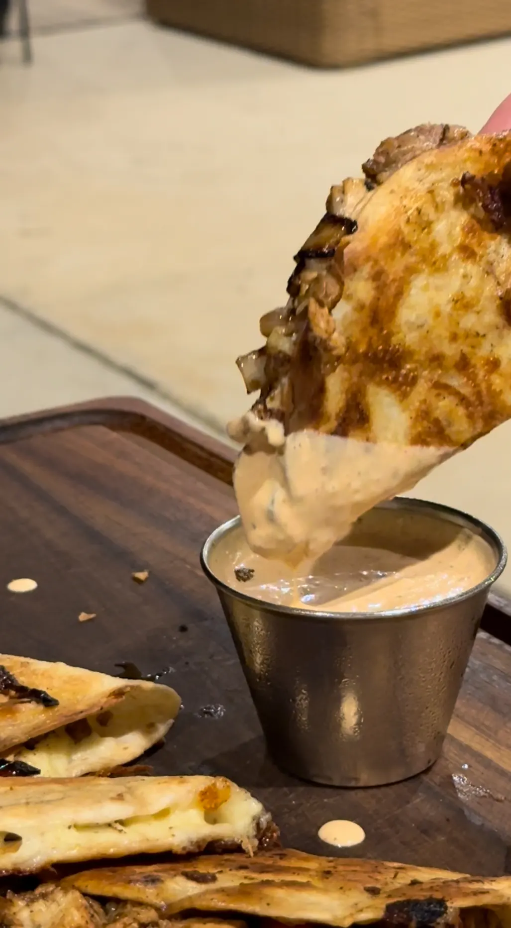chicken-bacon-ranch-quesadillas-with-chipotle-ranch