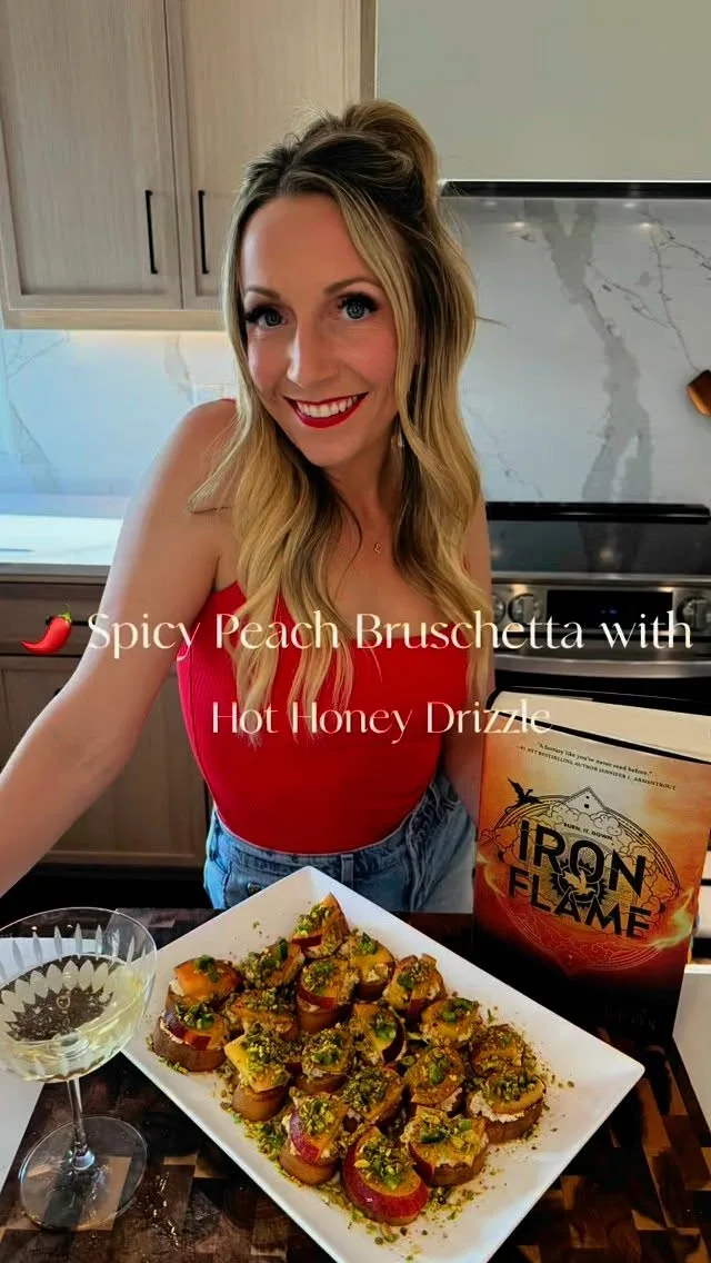 spicy-peach-bruschetta-with-hot-honey-drizzle