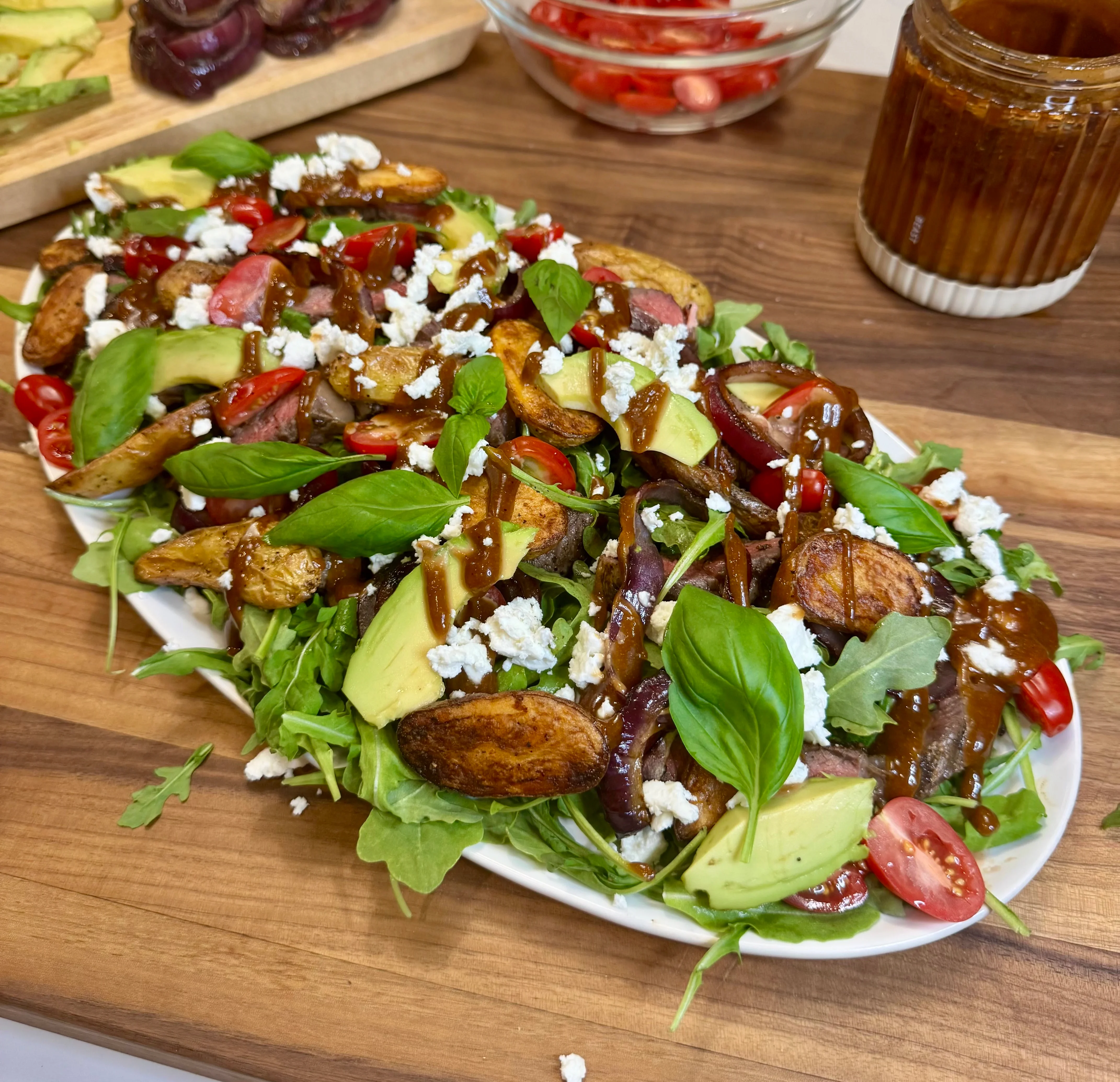 crispy-potato-steak-salad