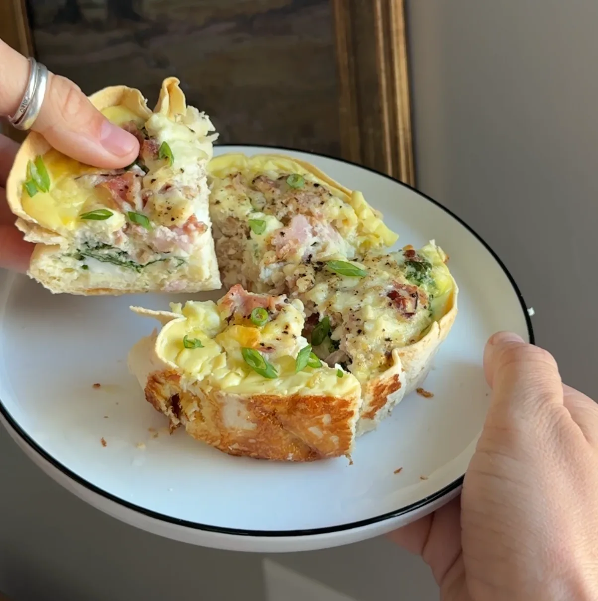 ham-bacon-feta-quiche