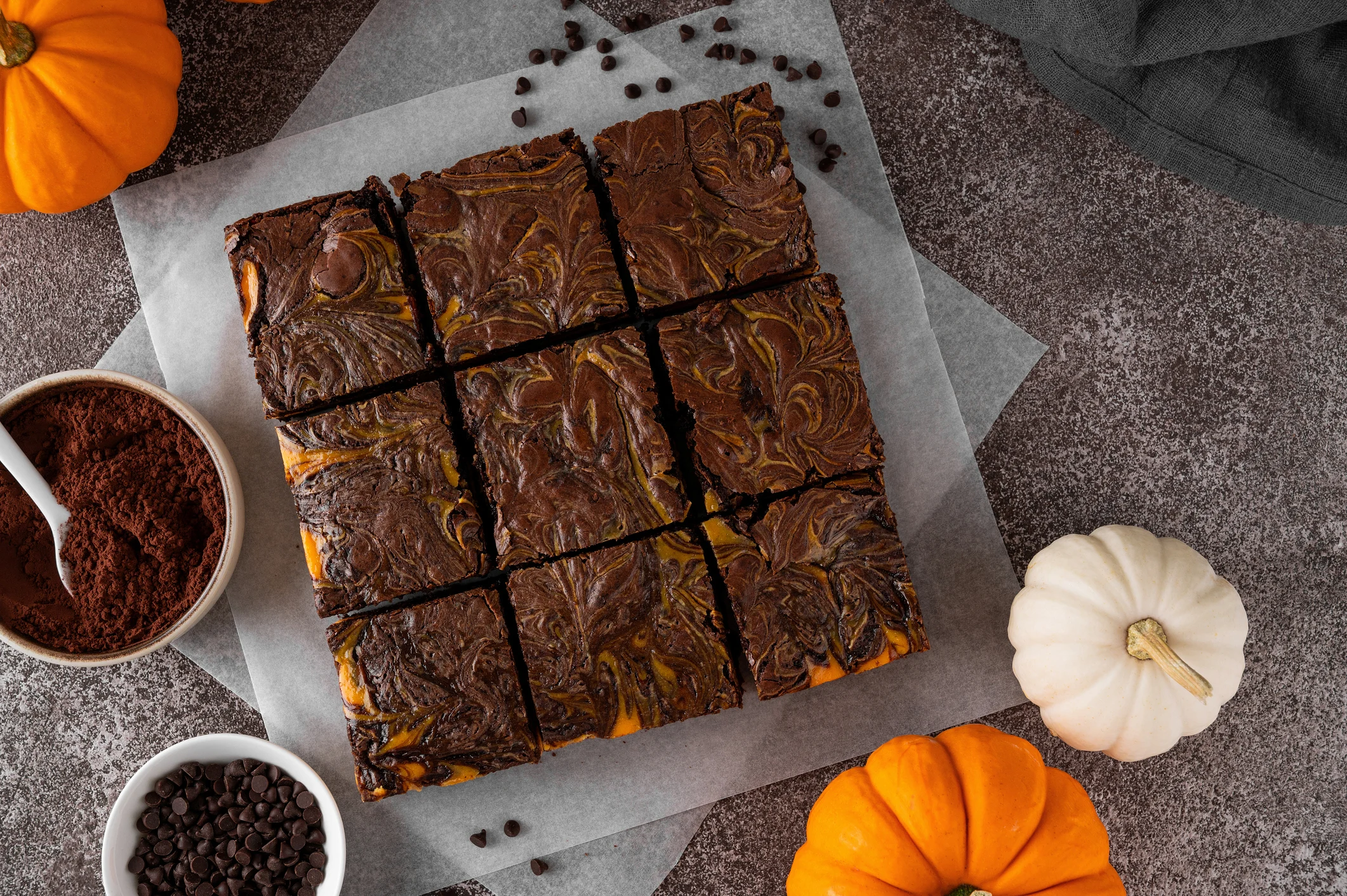 pumpkin-brownies