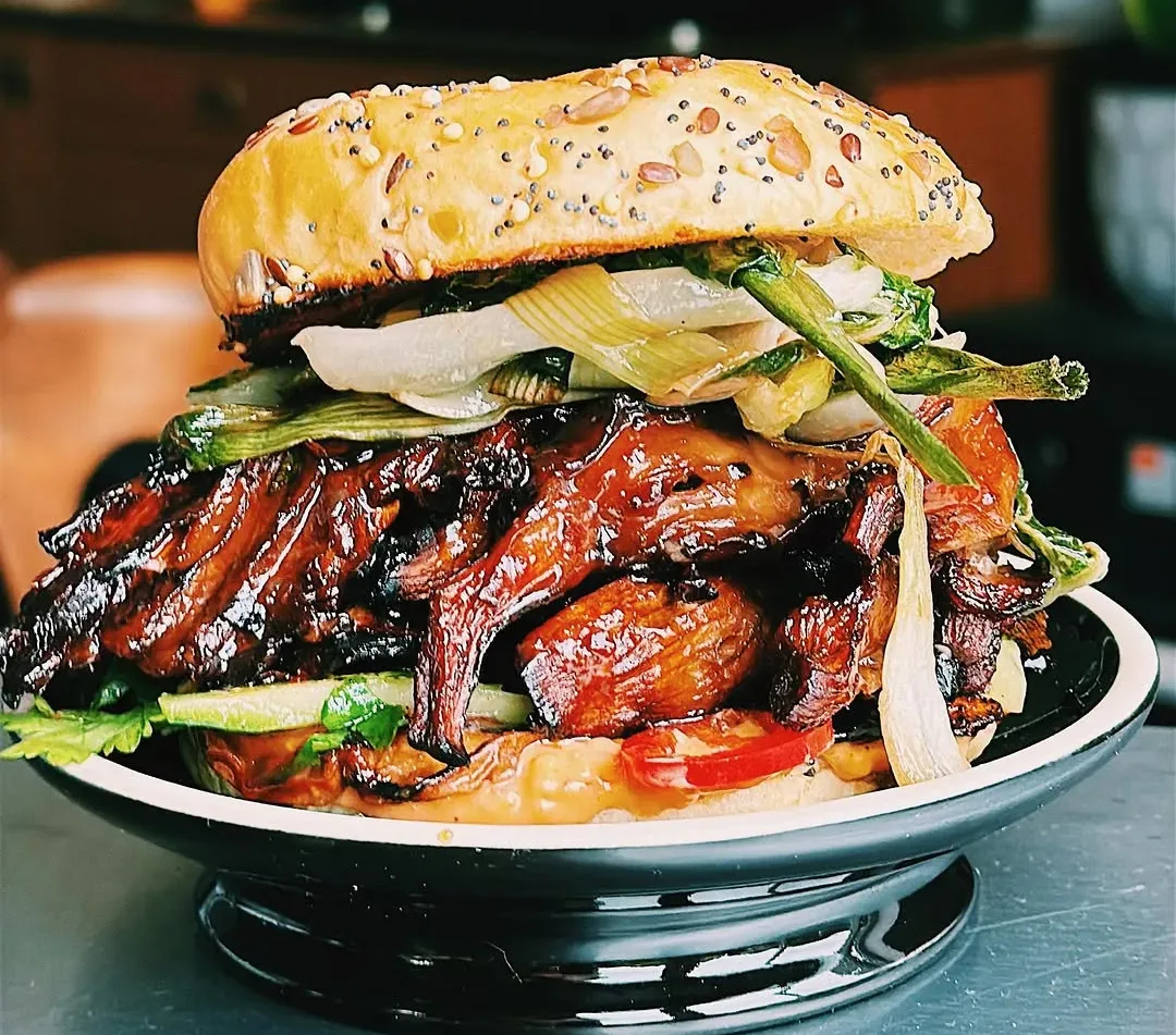 smoky-soy-miso-oyster-mushroom-burger