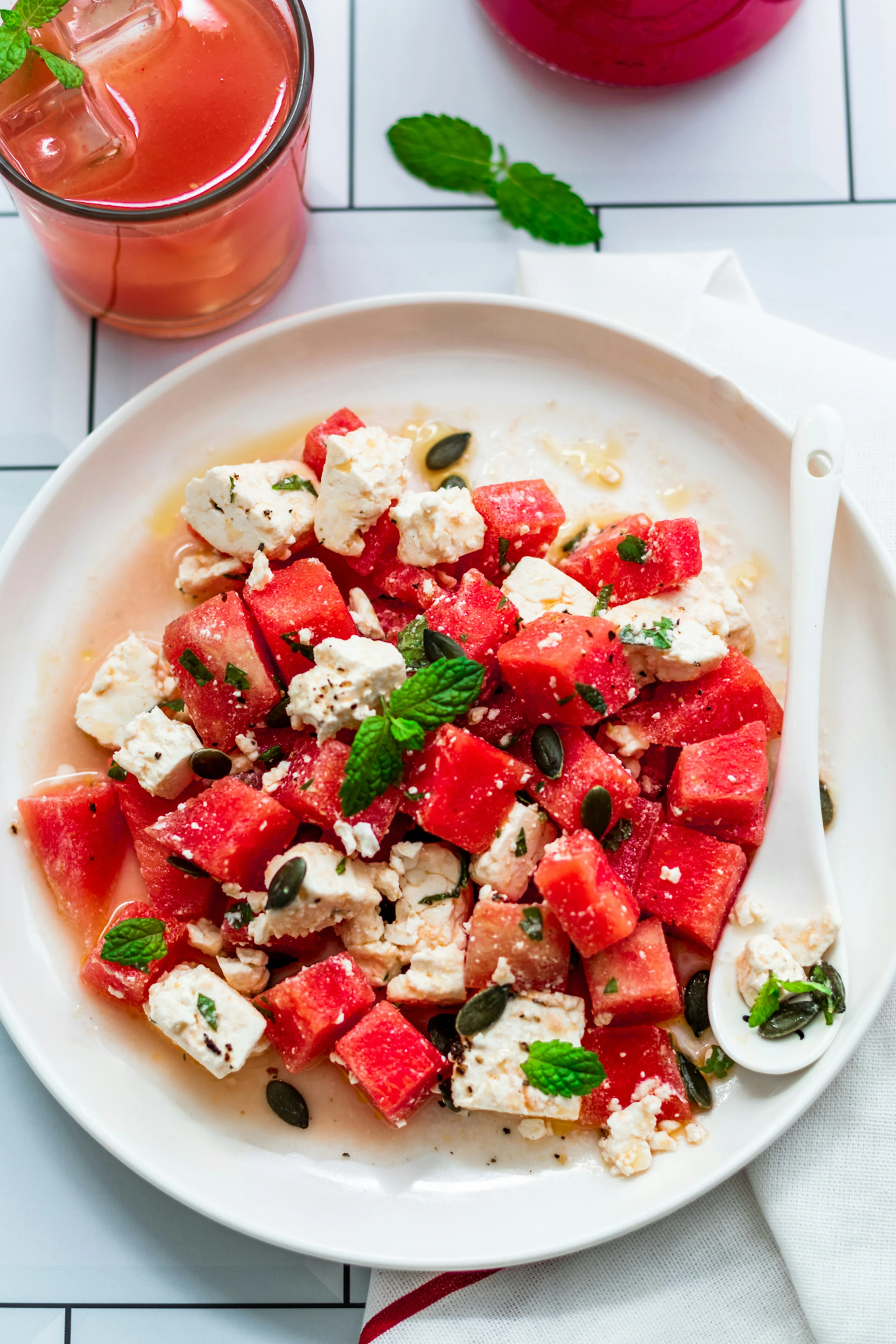 5-ingredient-watermelon-feta-mint-salad