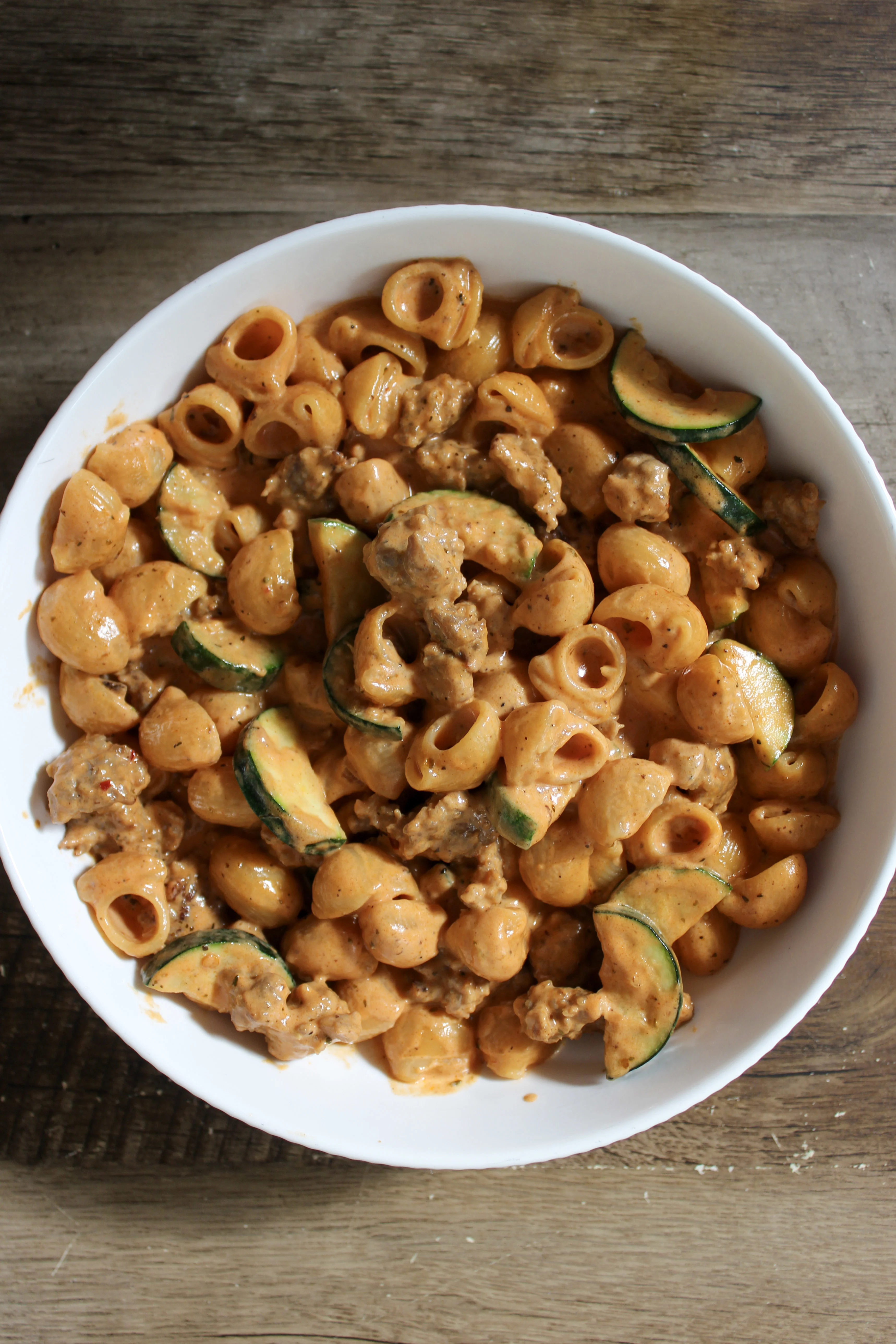 creamy-zucchini-sausage-pasta