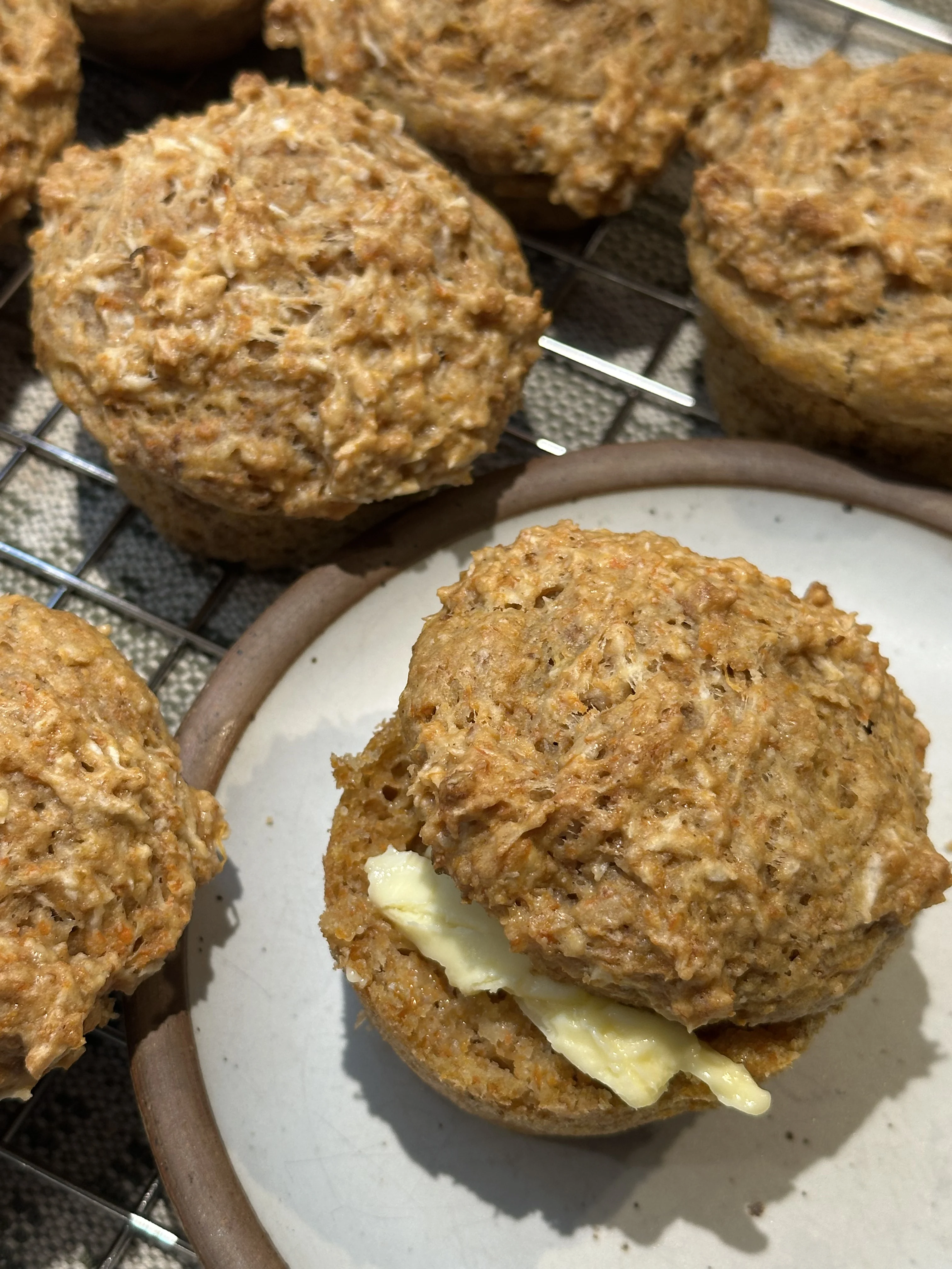 carrot-pulp-sourdough-discard-muffins