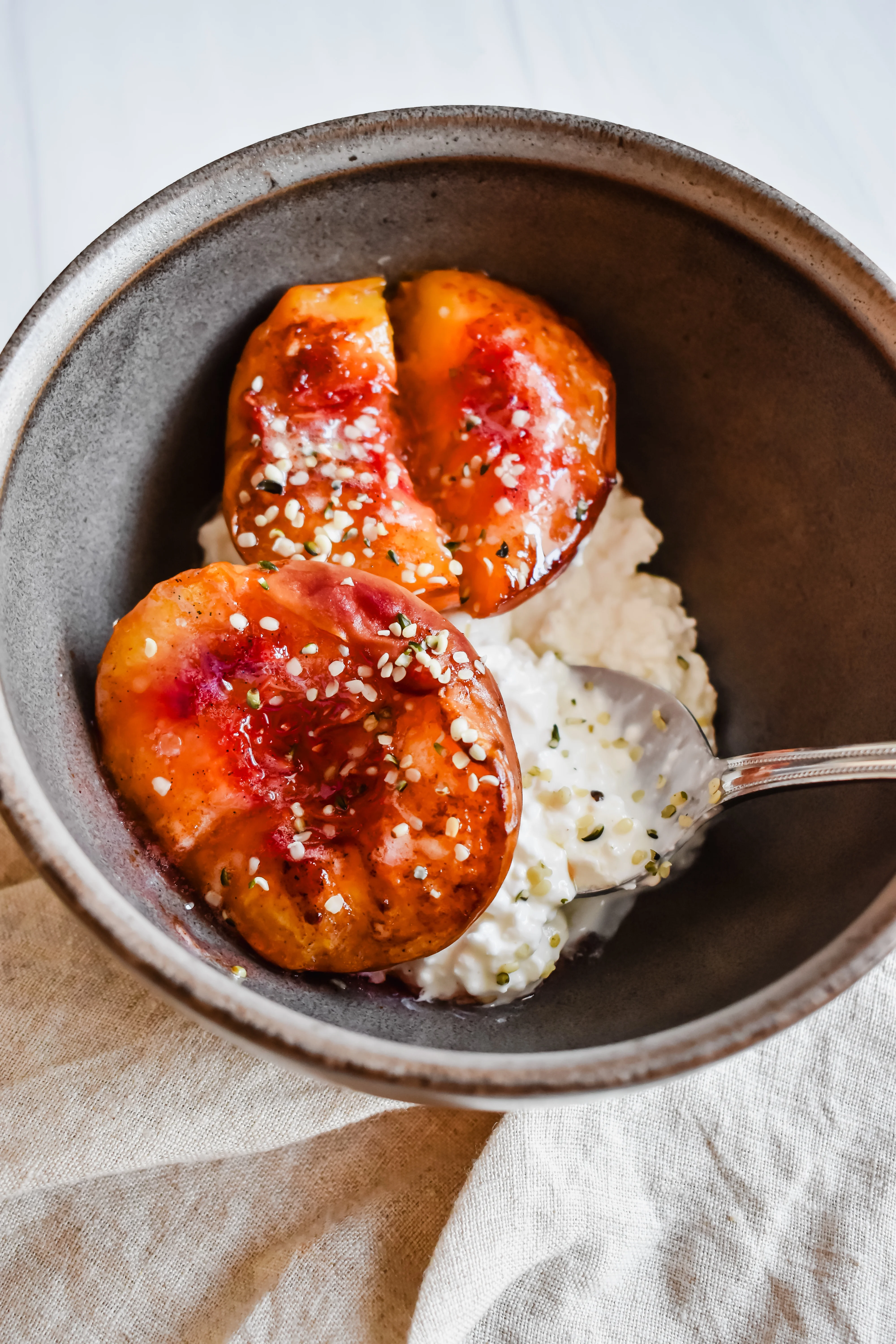 air-fryer-peaches-and-"cream"