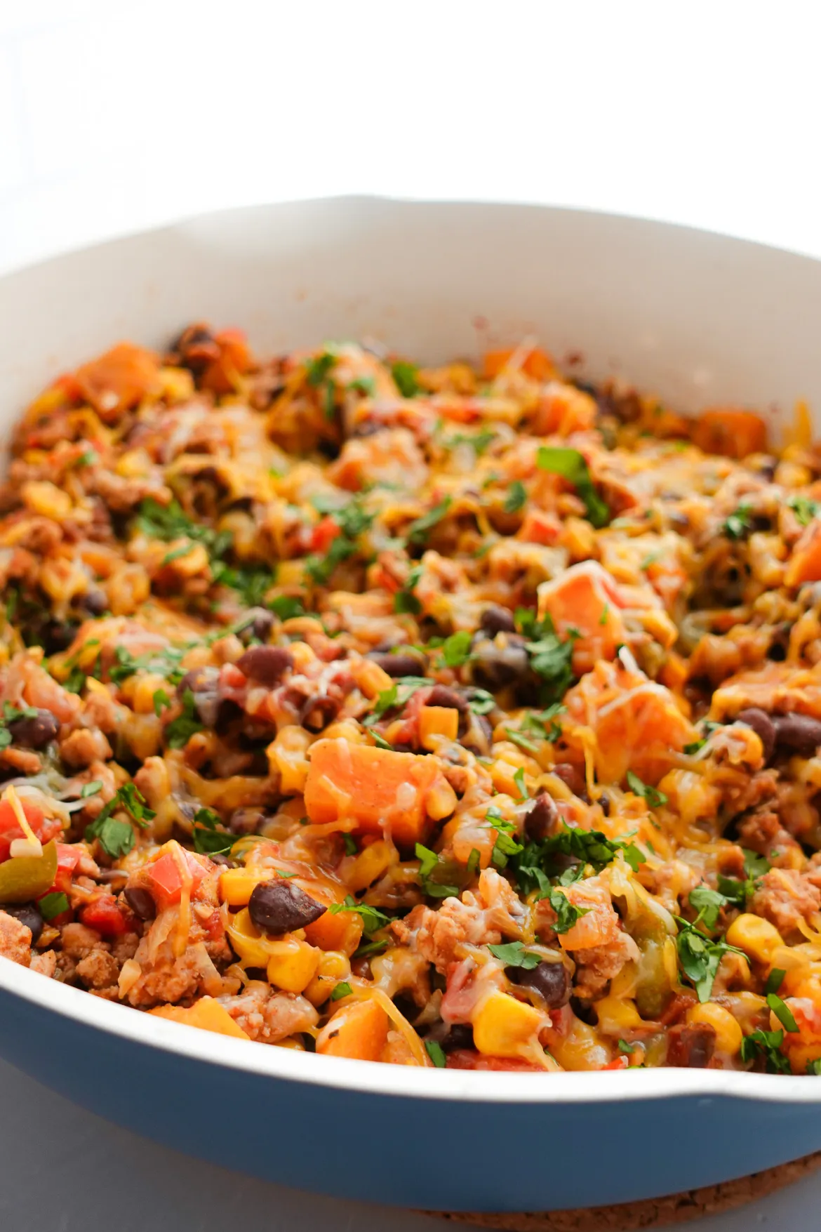 ground-turkey-and-sweet-potato-taco-skillet