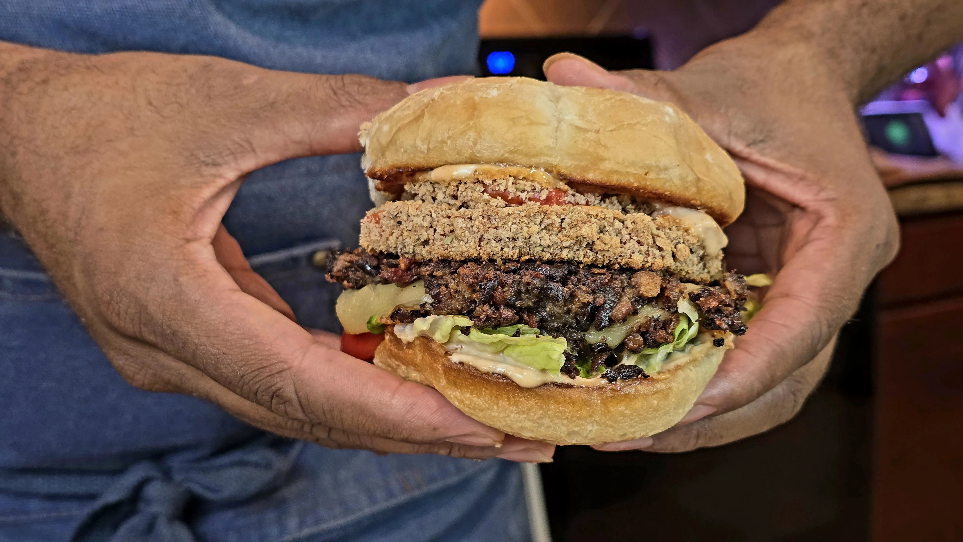 black-bean-smash-burgers-with-crispy-red-peppers