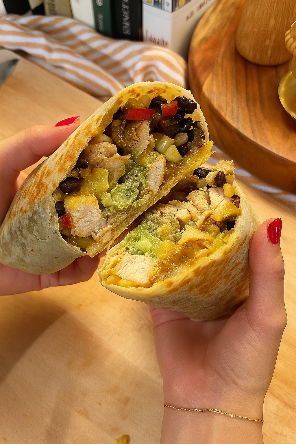 chicken-and-black-bean-burritos