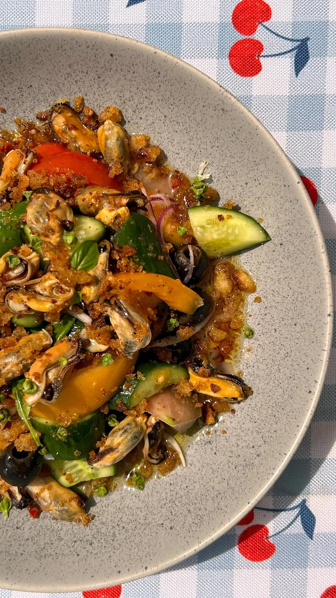 mussels-panzanella