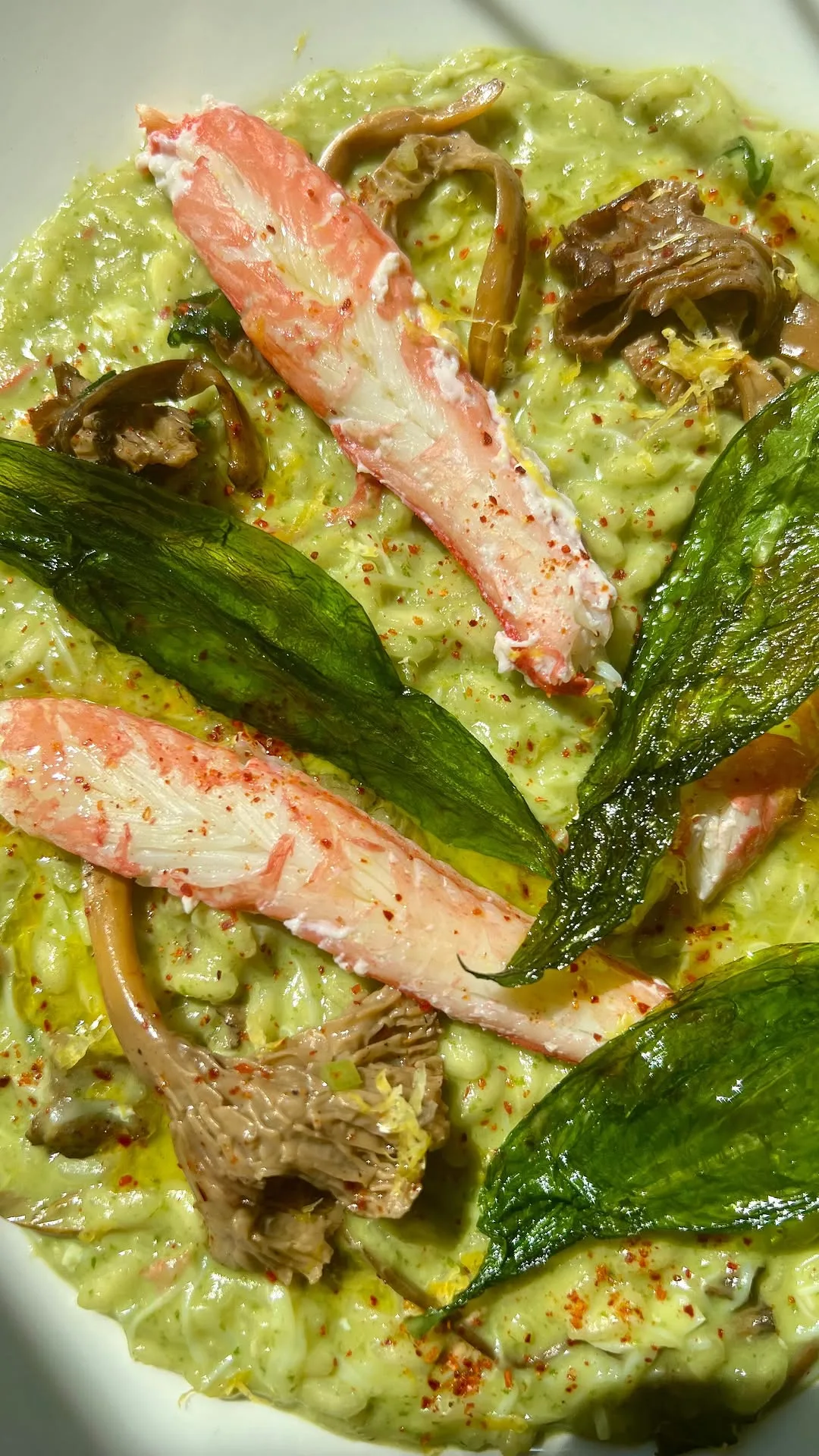 wild-garlic-and-snow-crab-risotto