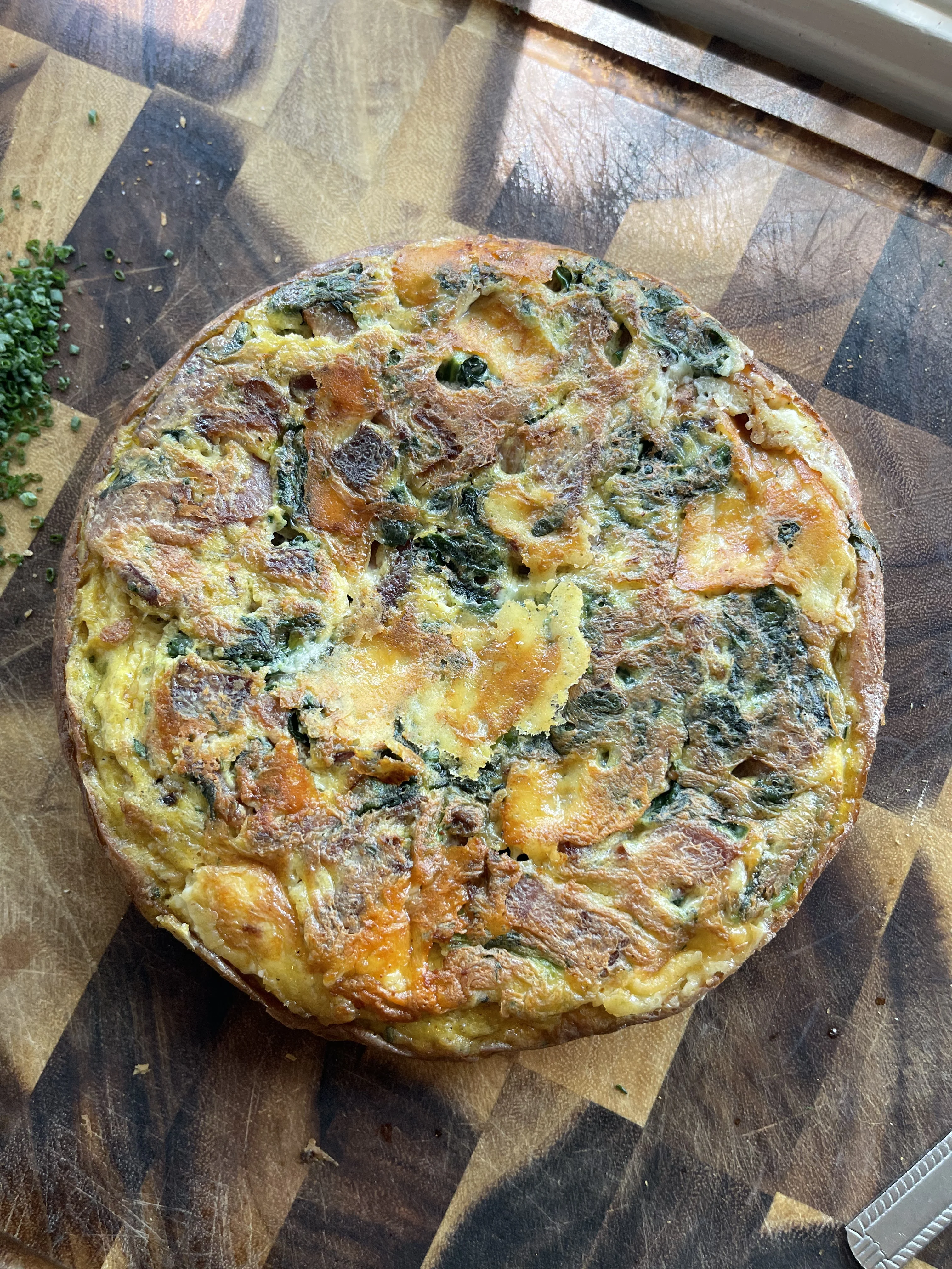 spanish-omelette-with-talegio-bacon-and-spinach