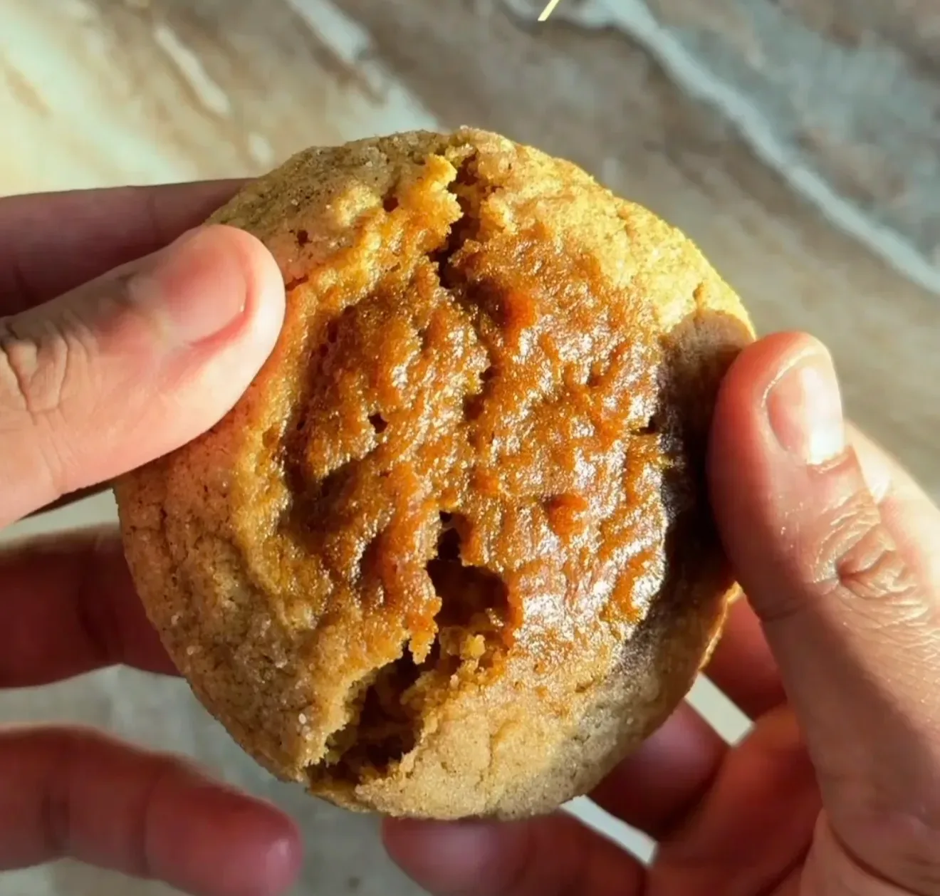pumpkin-spice-snickerdoodle-thumbprint-cookies