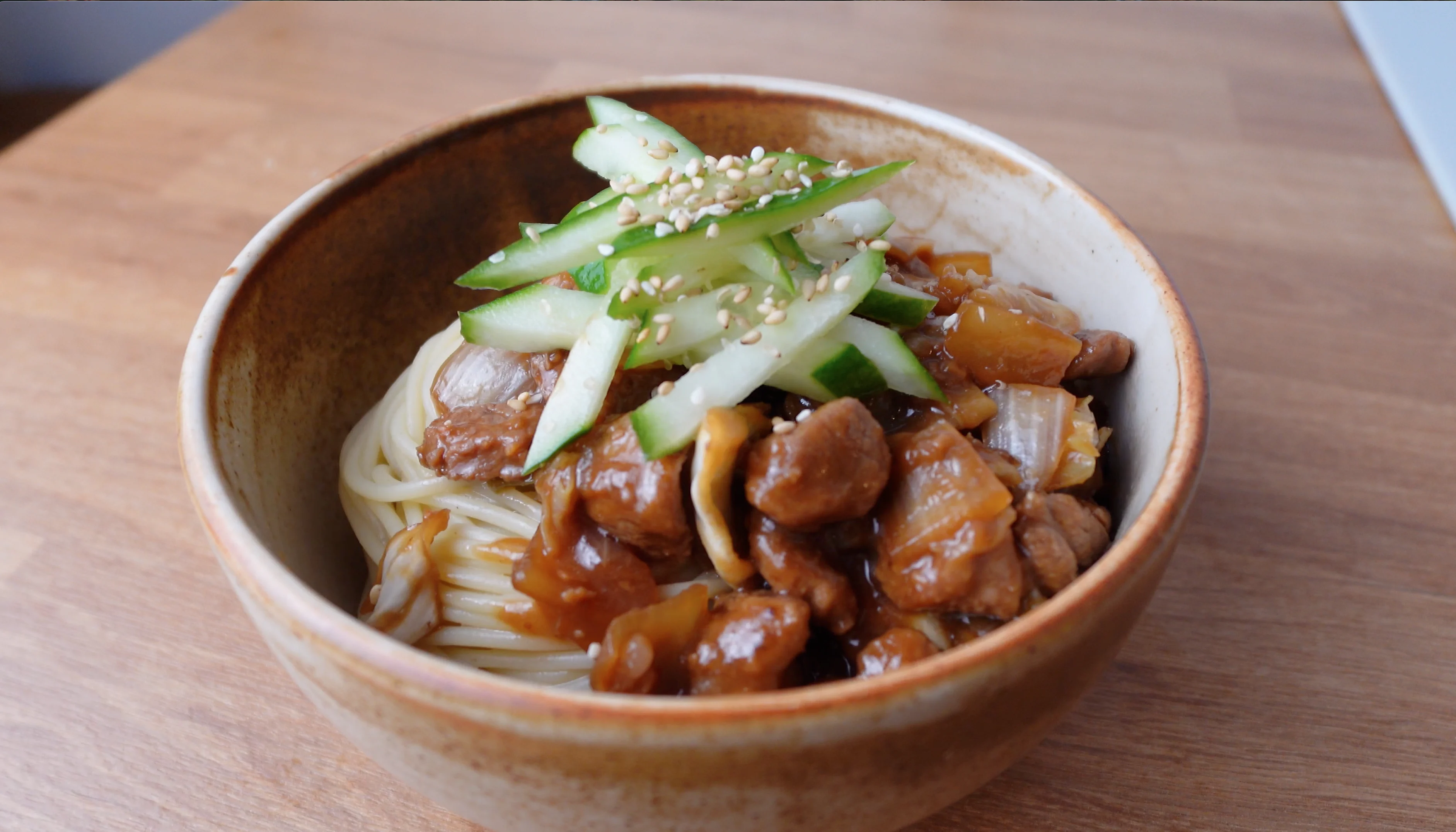 jajangmeon-made-with-pasta!