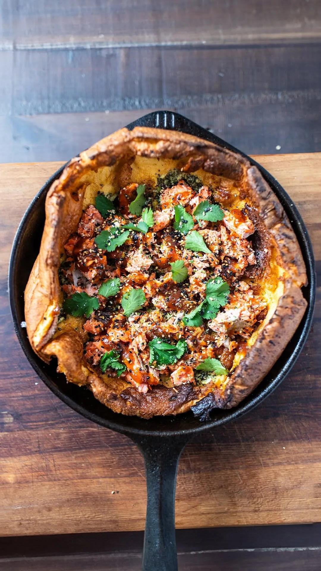 dutch-babies-episode-9:-the-miso-sriracha-flaked-salmon-one
