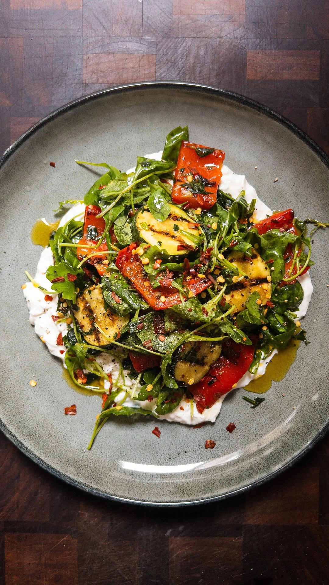 grilled-courgette-and-pepper-with-burrata-and-chimichurri