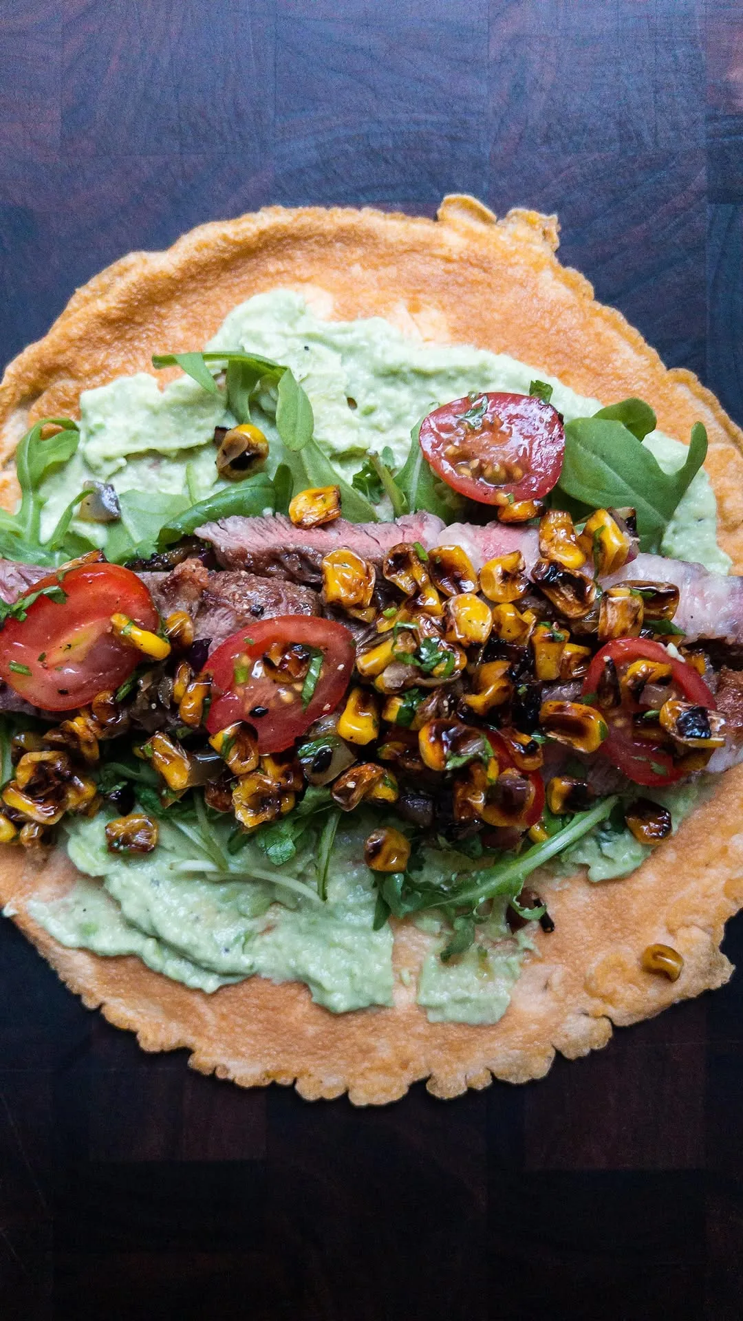 steak-egg-wraps-with-blackened-corn-salsa