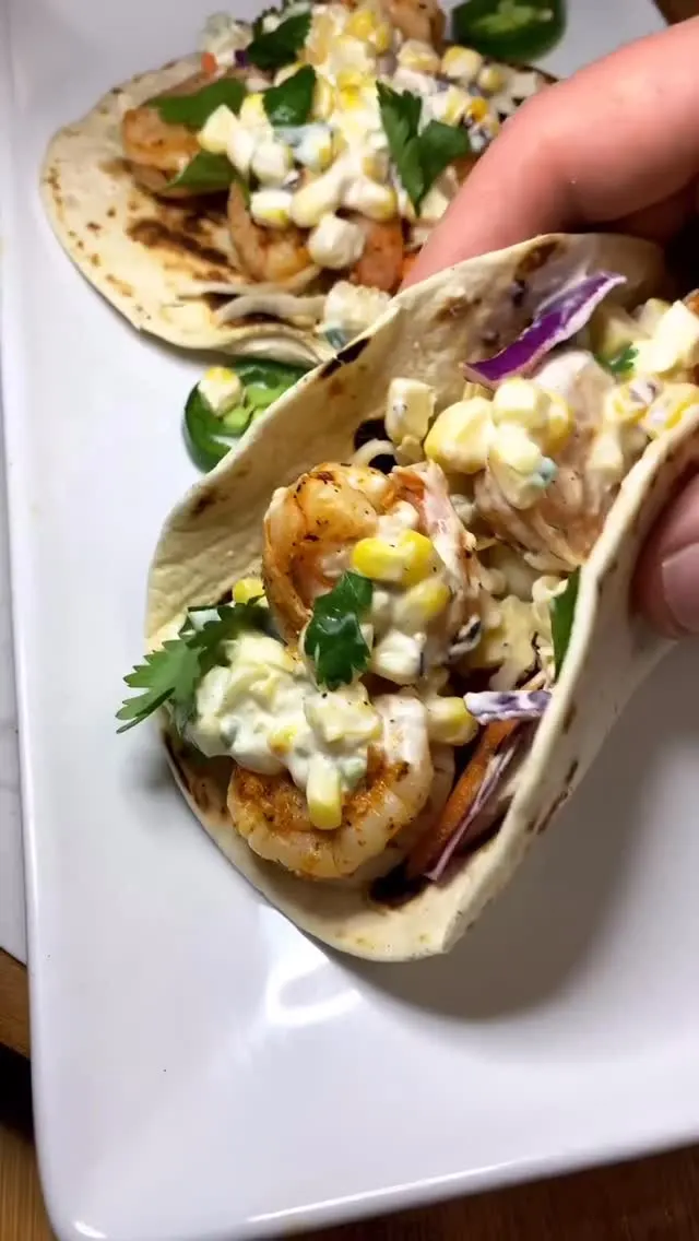 elote-"mexican-street-corn"-inspired-shrimp-tacos