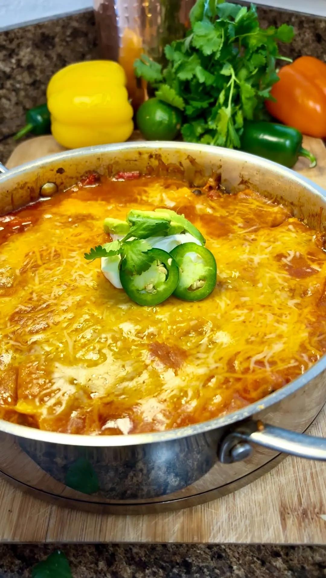 high-protein-enchilada-skillet