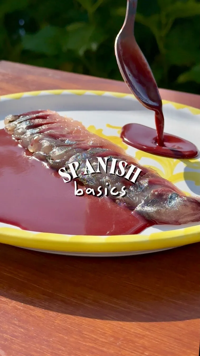 cured-mackerel-with-spicy-sour-cherry-vinaigrette