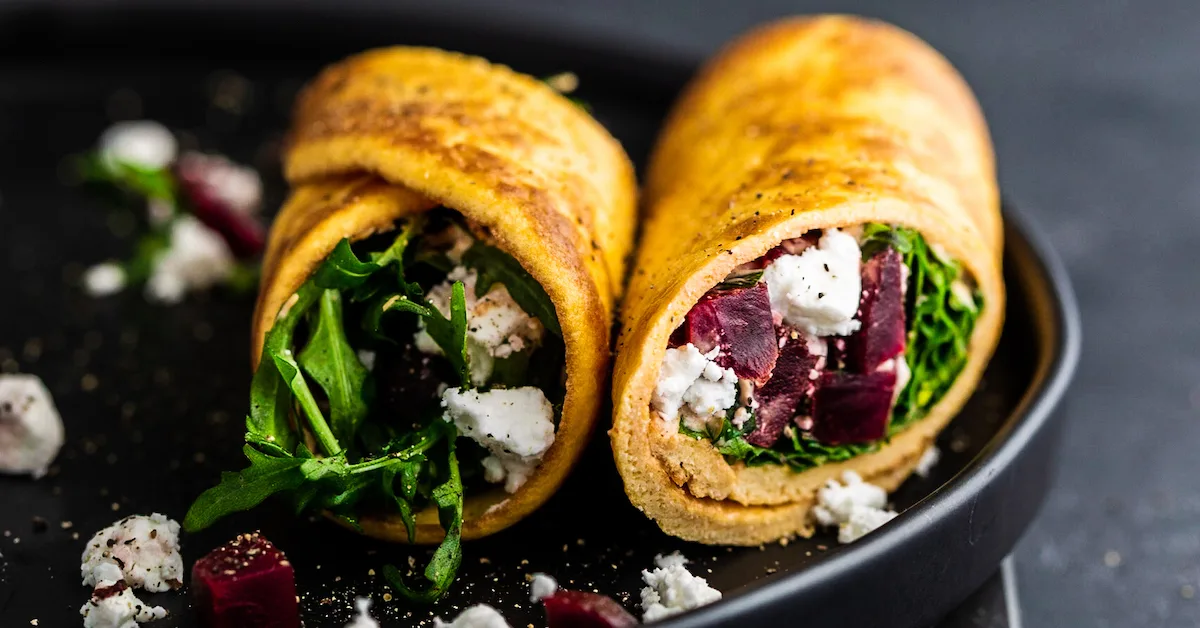 beet-and-goat-cheese-breakfast-egg-wraps