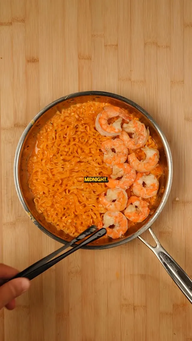 buldak-ramen-noodles-with-butter-poached-shrimp