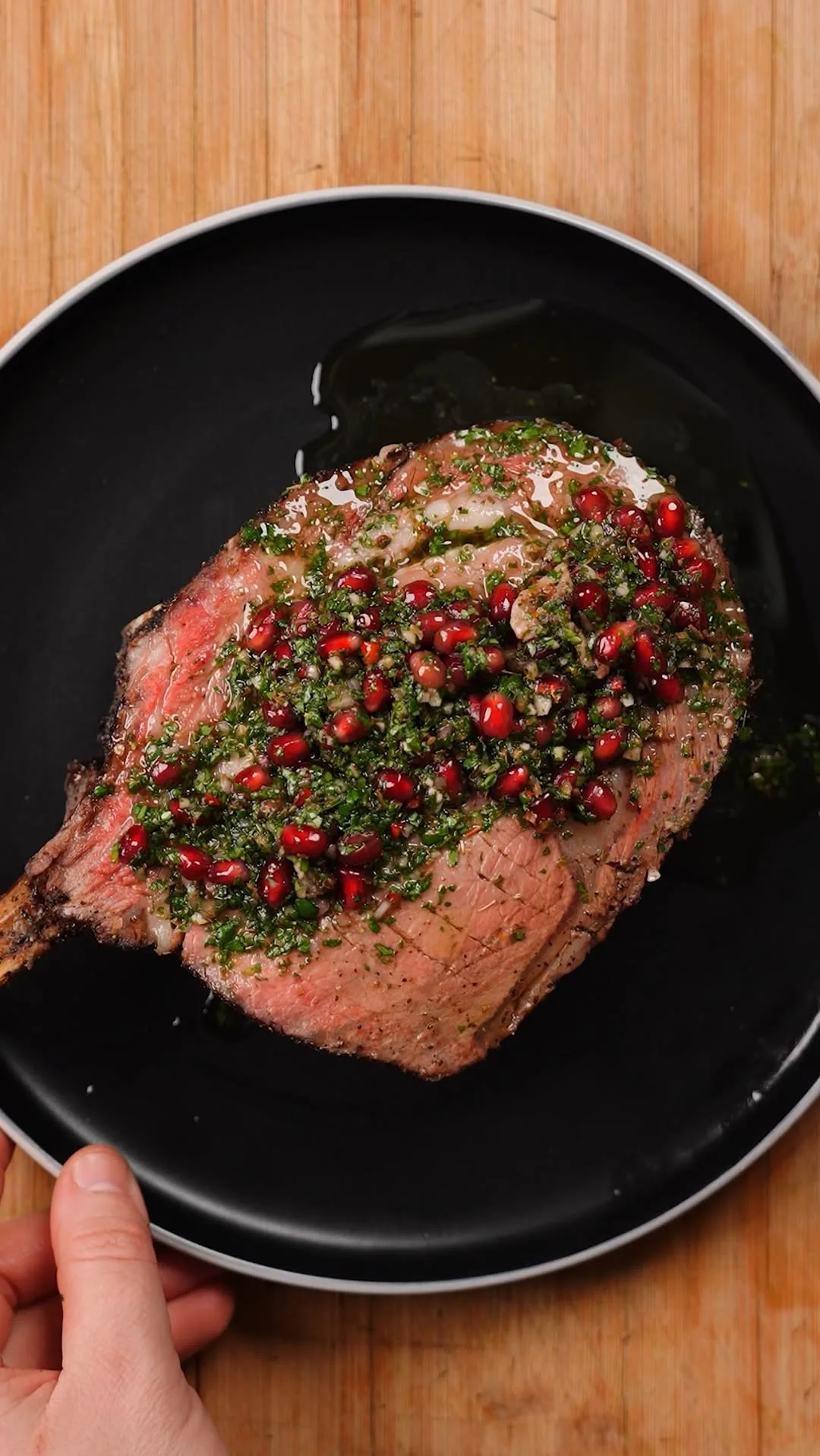 pomegranate-chimichurri-with-reverse-sear-prime-rib