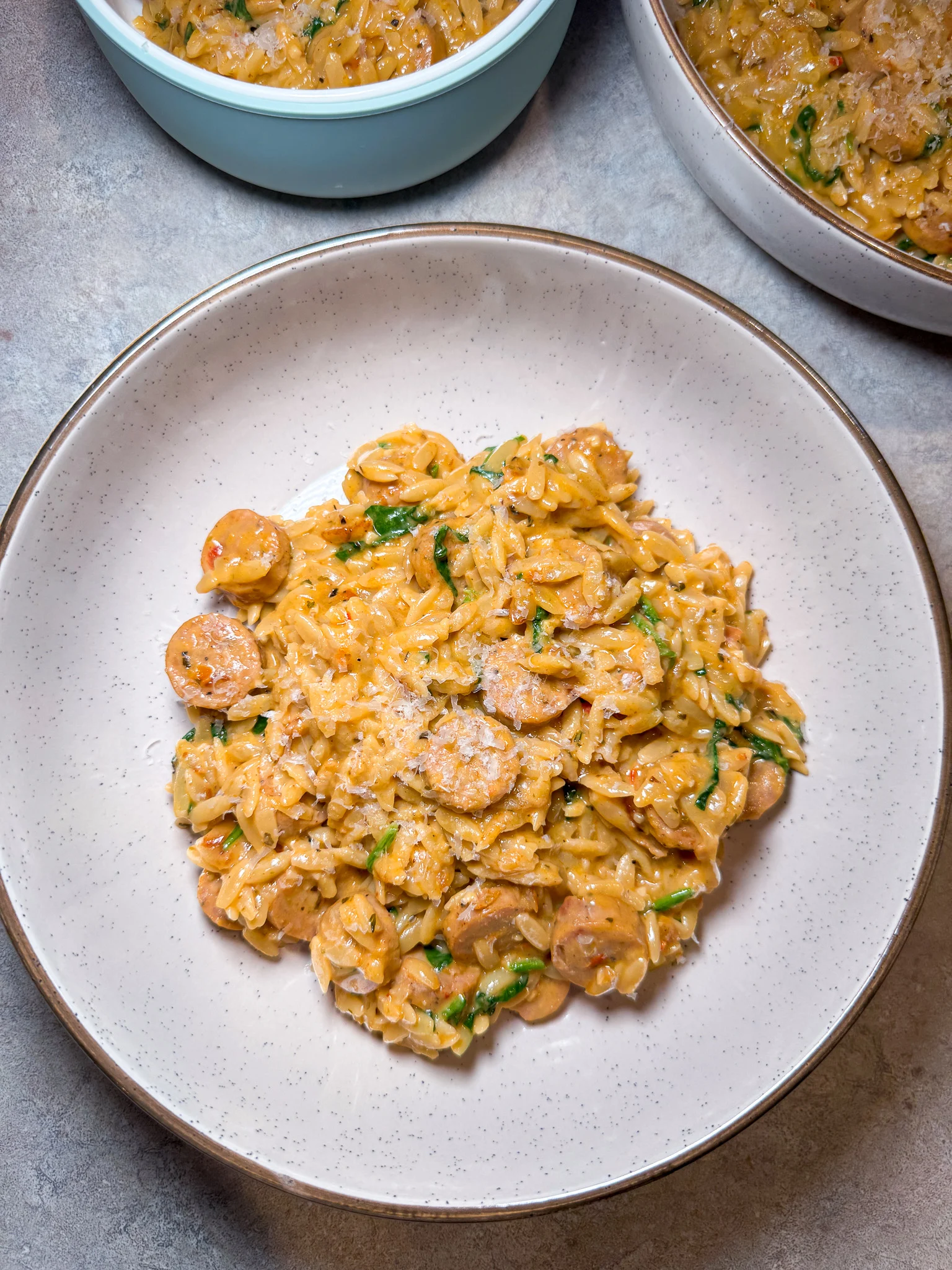 one-pot-chicken-sausage-and-orzo