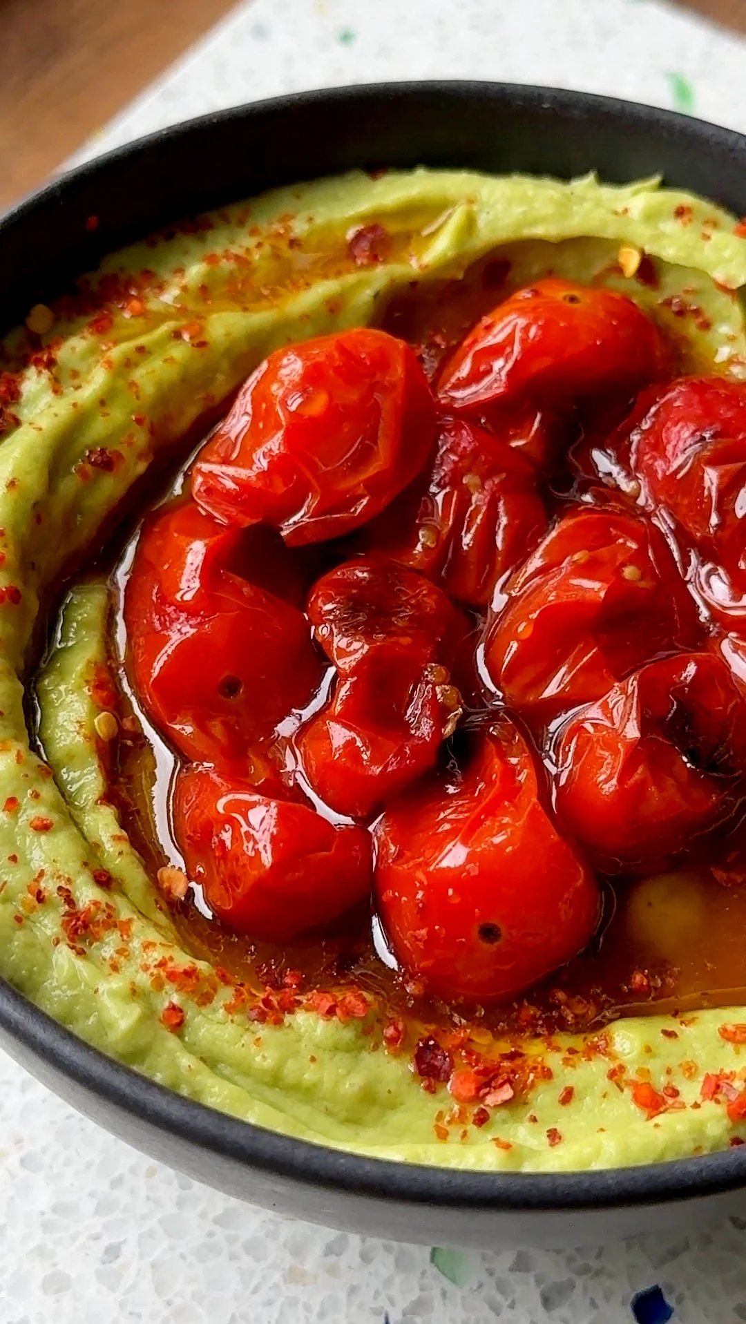 avocado-dip-with-roasted-tomatoes