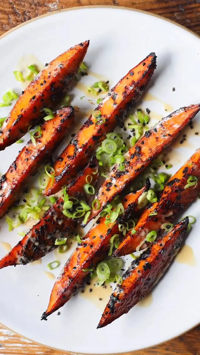 miso-roasted-sweet-potatoes-with-tahini-vinaigrette
