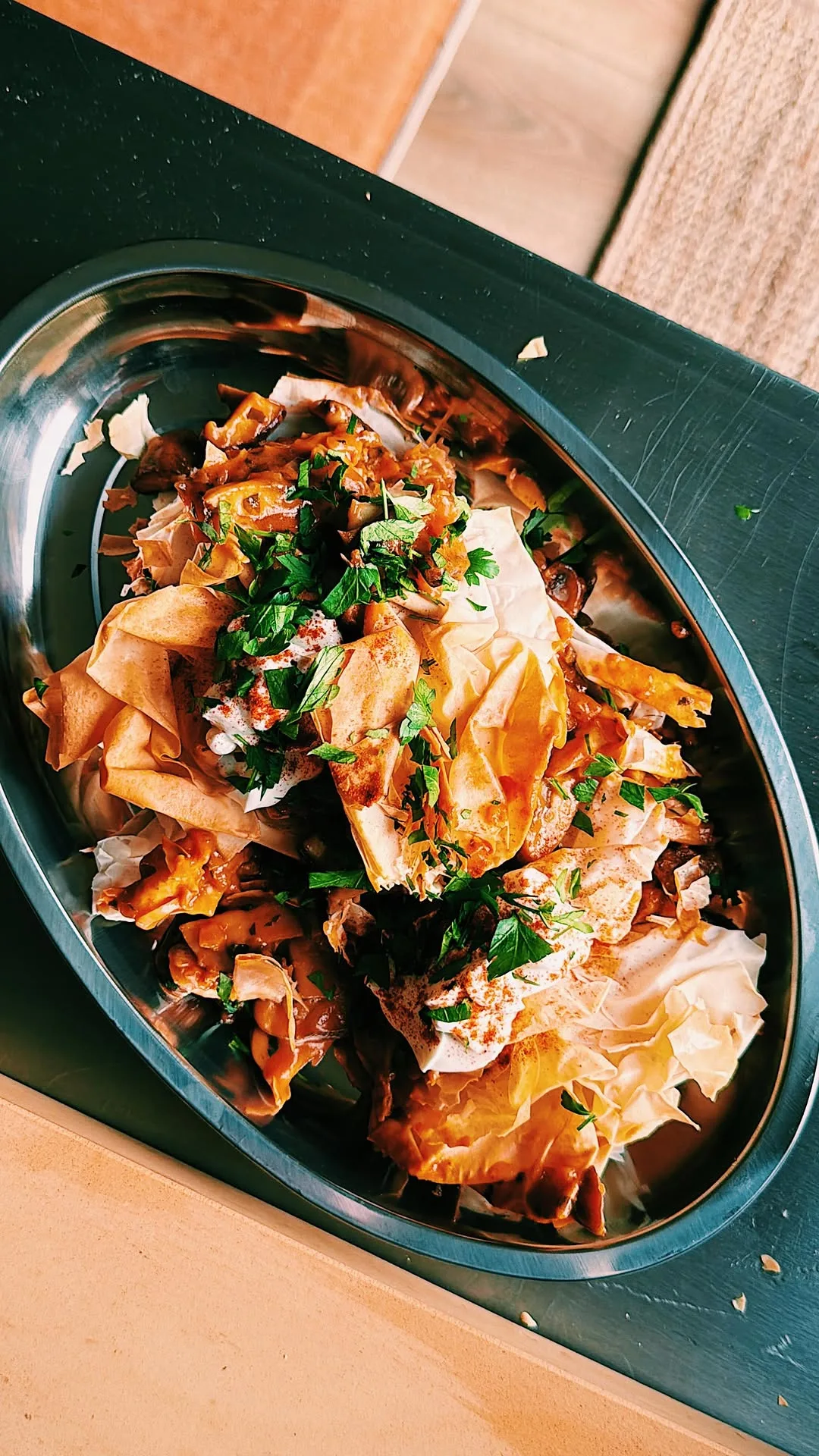 mushroom-stroganoff-filo-pie