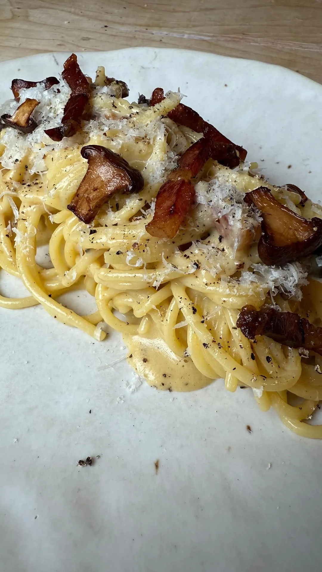 chanterelle-carbonara