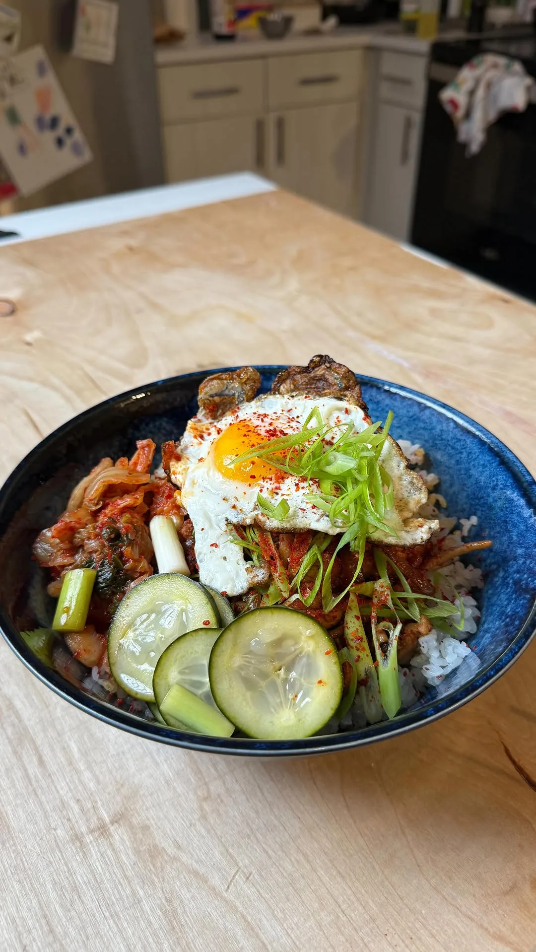 chicken-and-rice-with-mushrooms-and-fried-egg