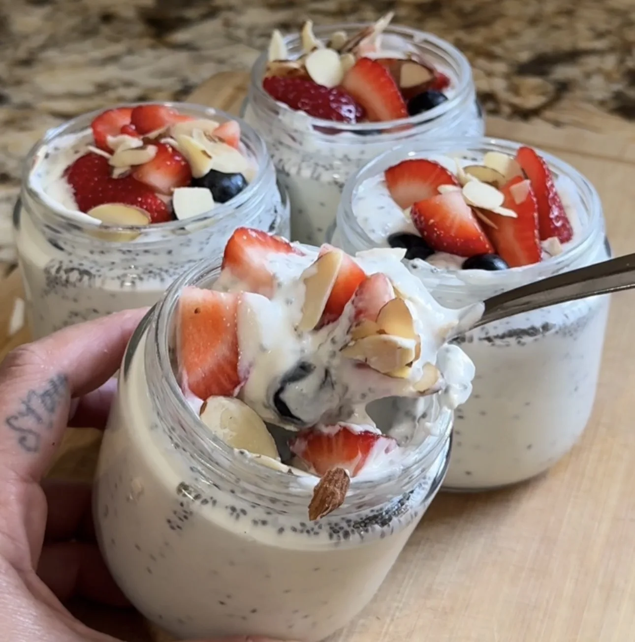 blended-high-protein-yogurt-parfait