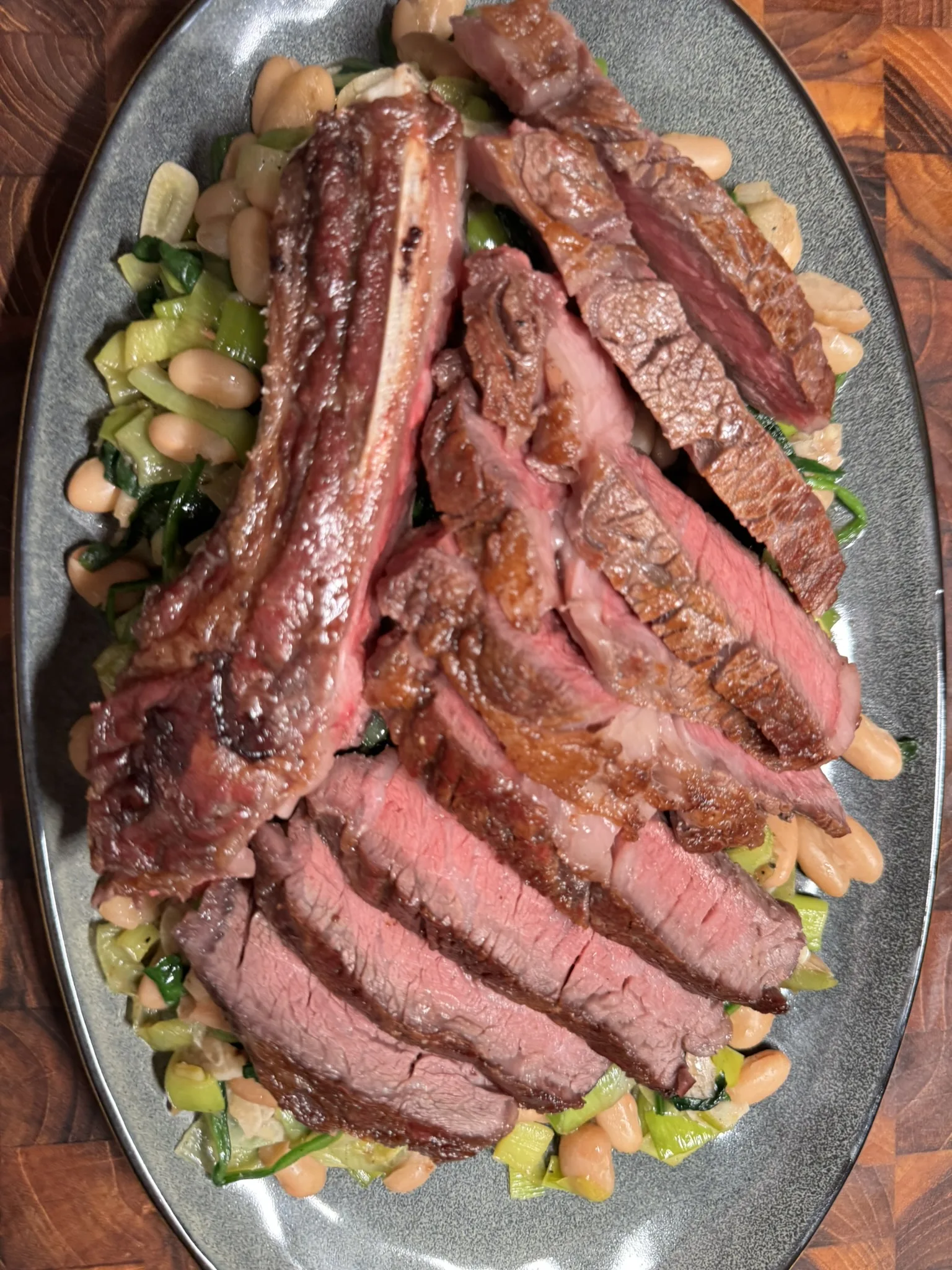 ribeye-leek-and-white-beans
