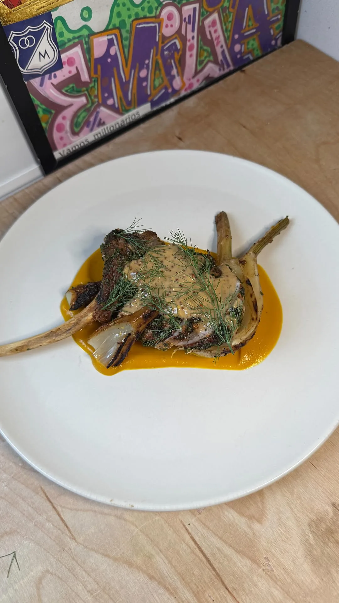 pork-rack-with-mustard-sauce-and-squash