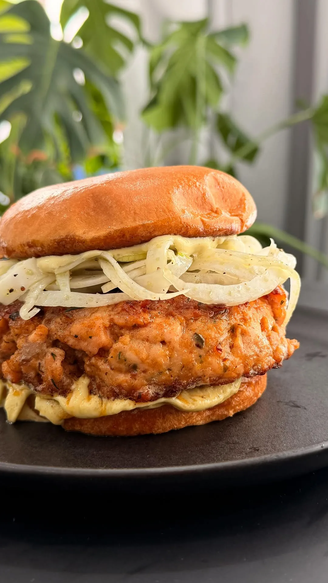 salmon-burger-with-avocado-aioli-and-fennel-slaw