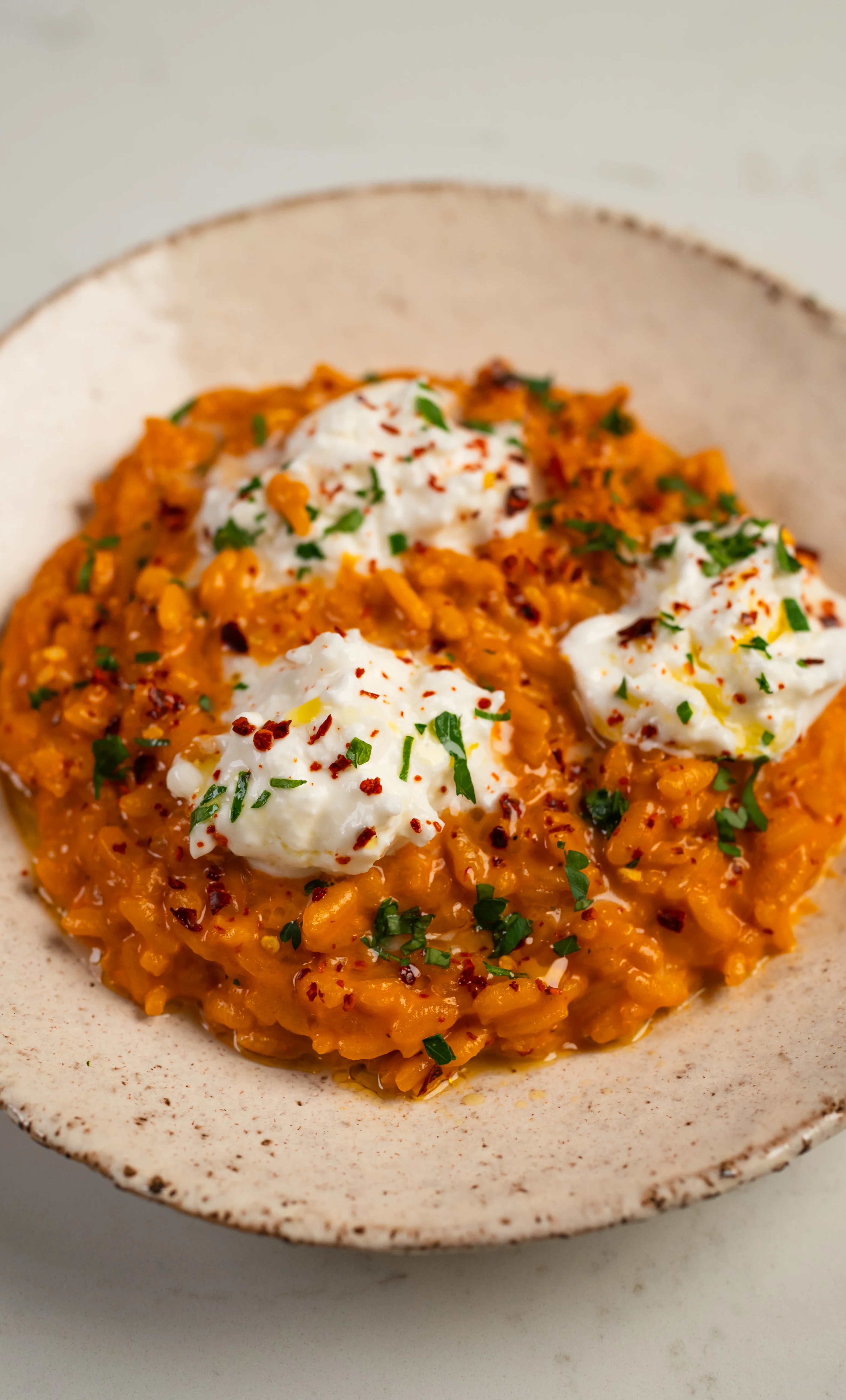 vodka-risotto-and-burrata